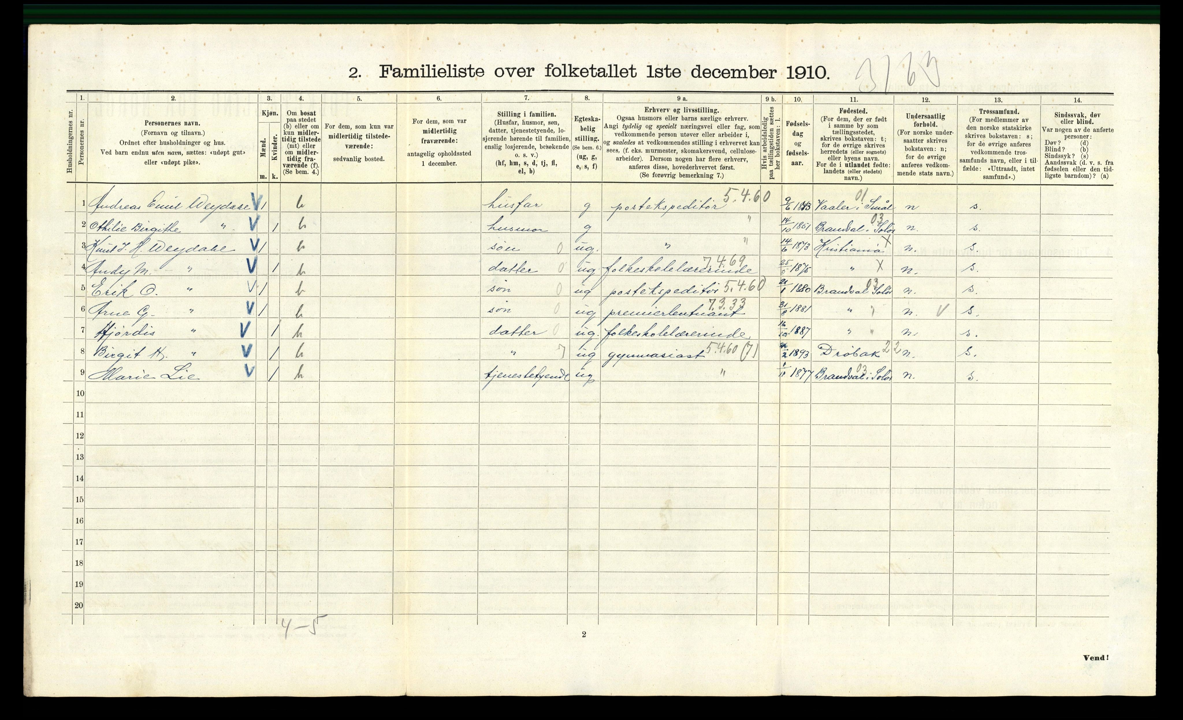 RA, 1910 census for Kristiania, 1910, p. 14718