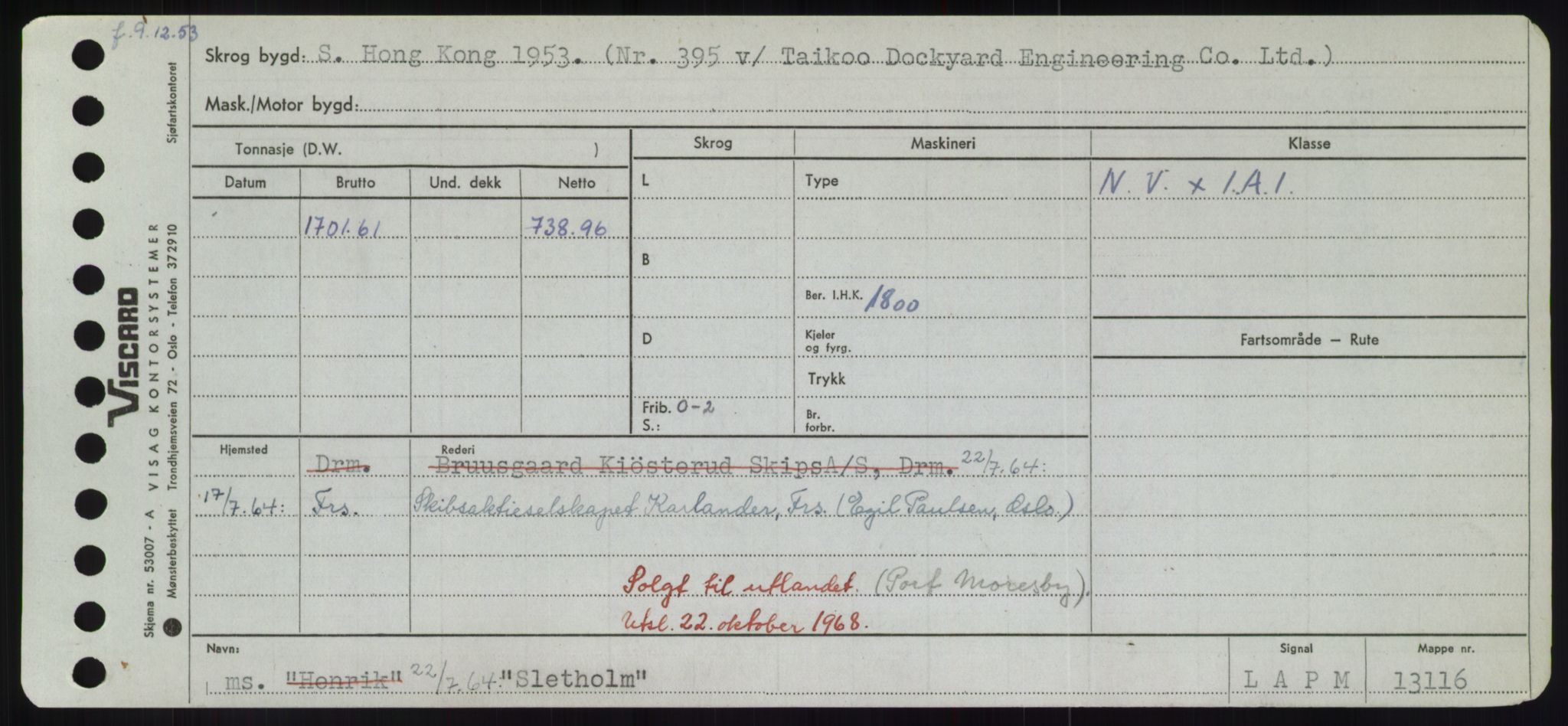 Sjøfartsdirektoratet med forløpere, Skipsmålingen, RA/S-1627/H/Hd/L0034: Fartøy, Sk-Slå, p. 429