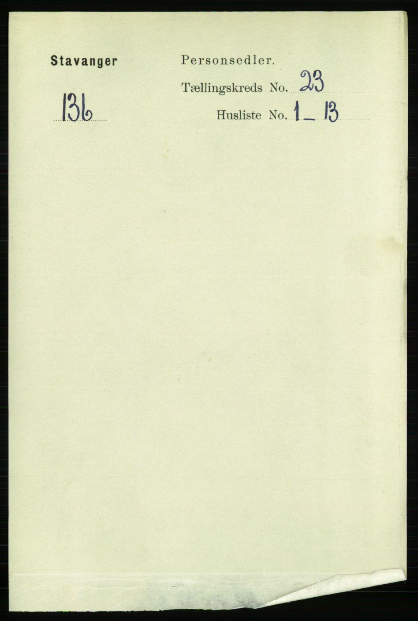 RA, 1891 census for 1103 Stavanger, 1891, p. 25251