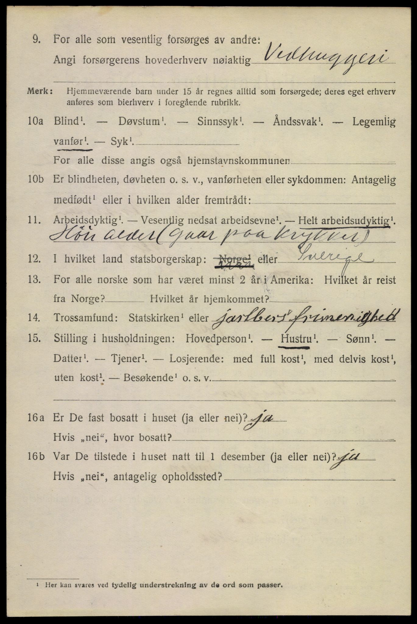 SAKO, 1920 census for Holmestrand, 1920, p. 3219