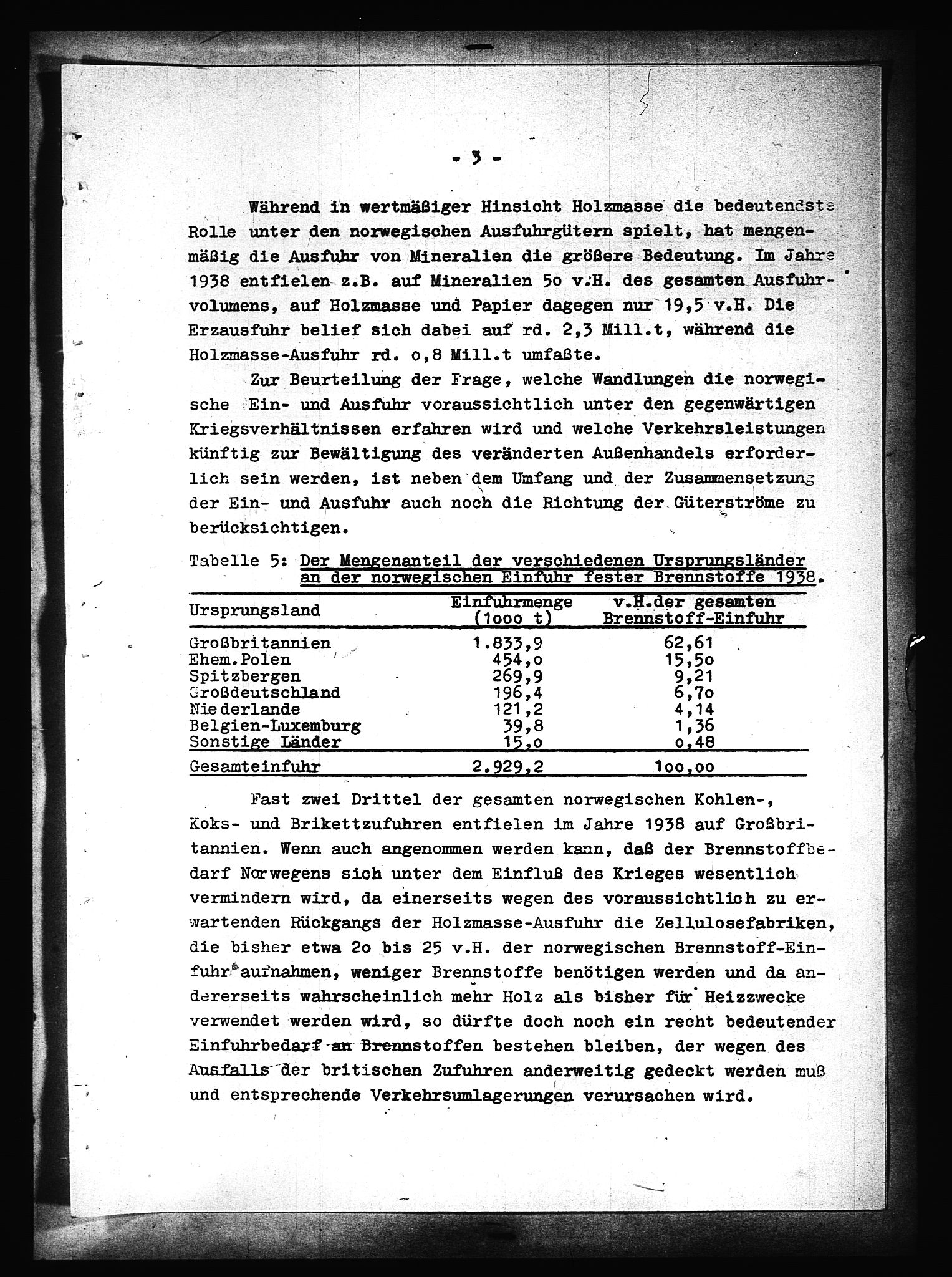 Documents Section, AV/RA-RAFA-2200/V/L0090: Amerikansk mikrofilm "Captured German Documents".
Box No. 952.  FKA jnr. 59/1955., 1940, p. 6