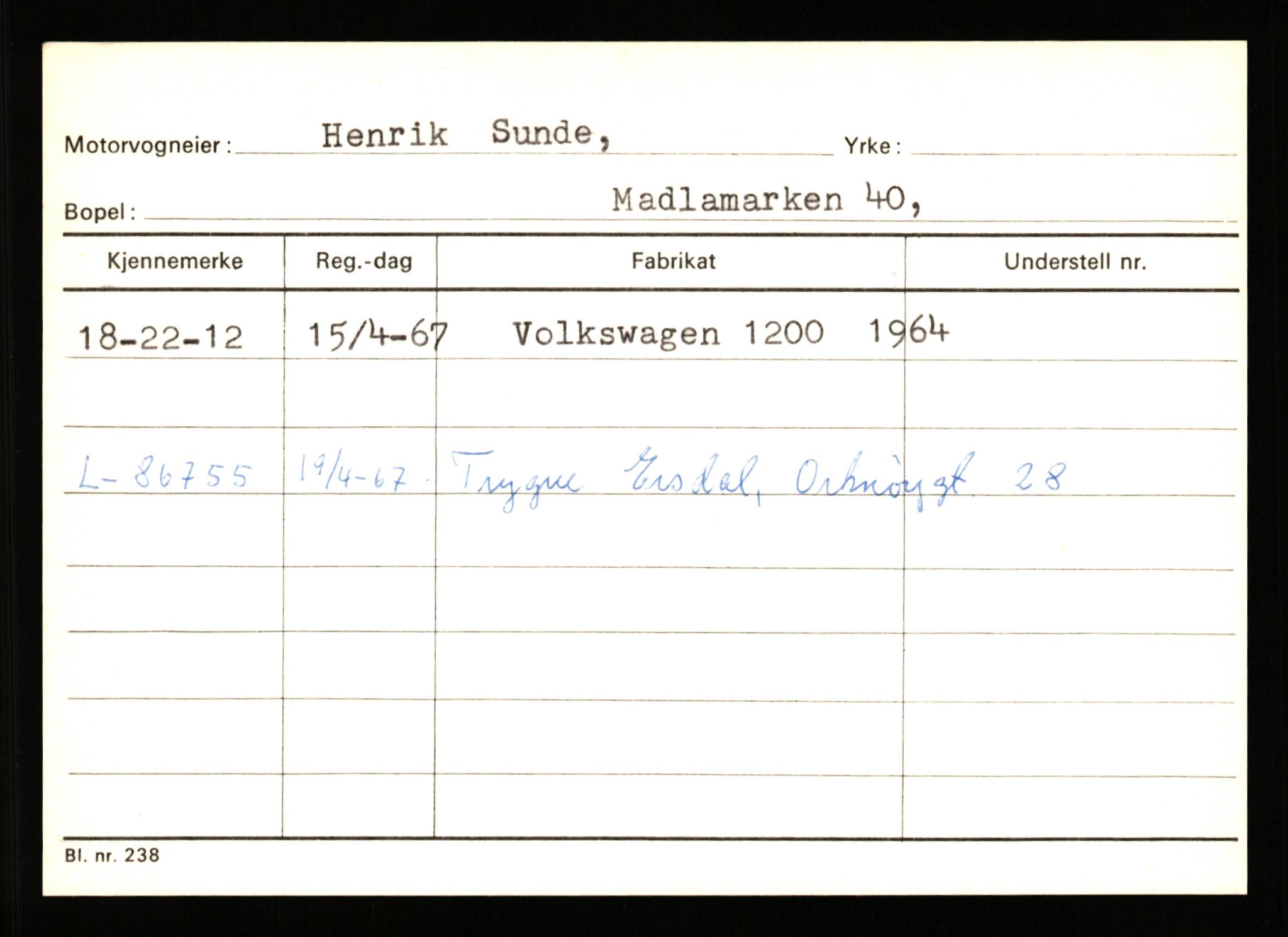 Stavanger trafikkstasjon, AV/SAST-A-101942/0/G/L0010: Registreringsnummer: 130000 - 239953, 1930-1971, p. 1809