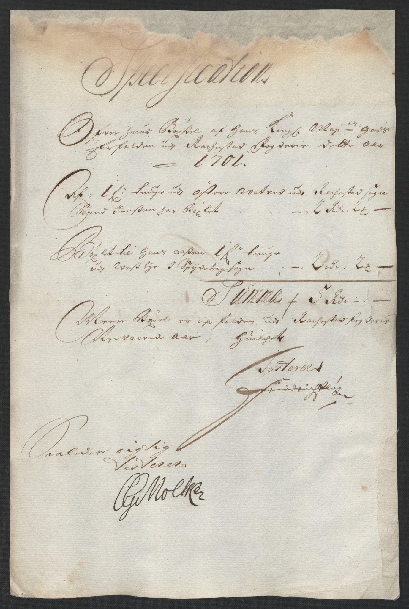 Rentekammeret inntil 1814, Reviderte regnskaper, Fogderegnskap, AV/RA-EA-4092/R07/L0292: Fogderegnskap Rakkestad, Heggen og Frøland, 1701, p. 28