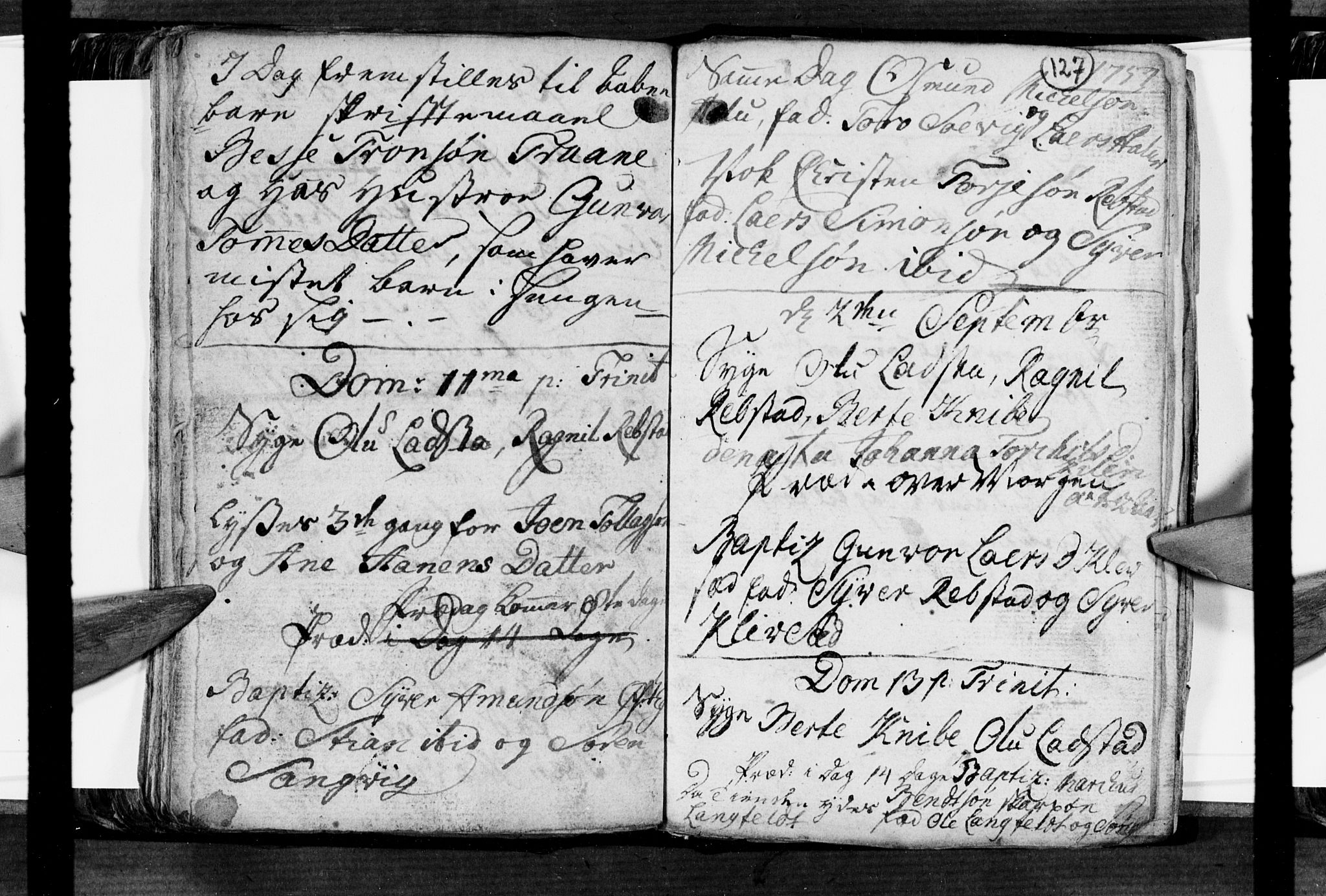 Søgne sokneprestkontor, SAK/1111-0037/F/Fa/Fab/L0003: Parish register (official) no. A 3, 1751-1759, p. 127