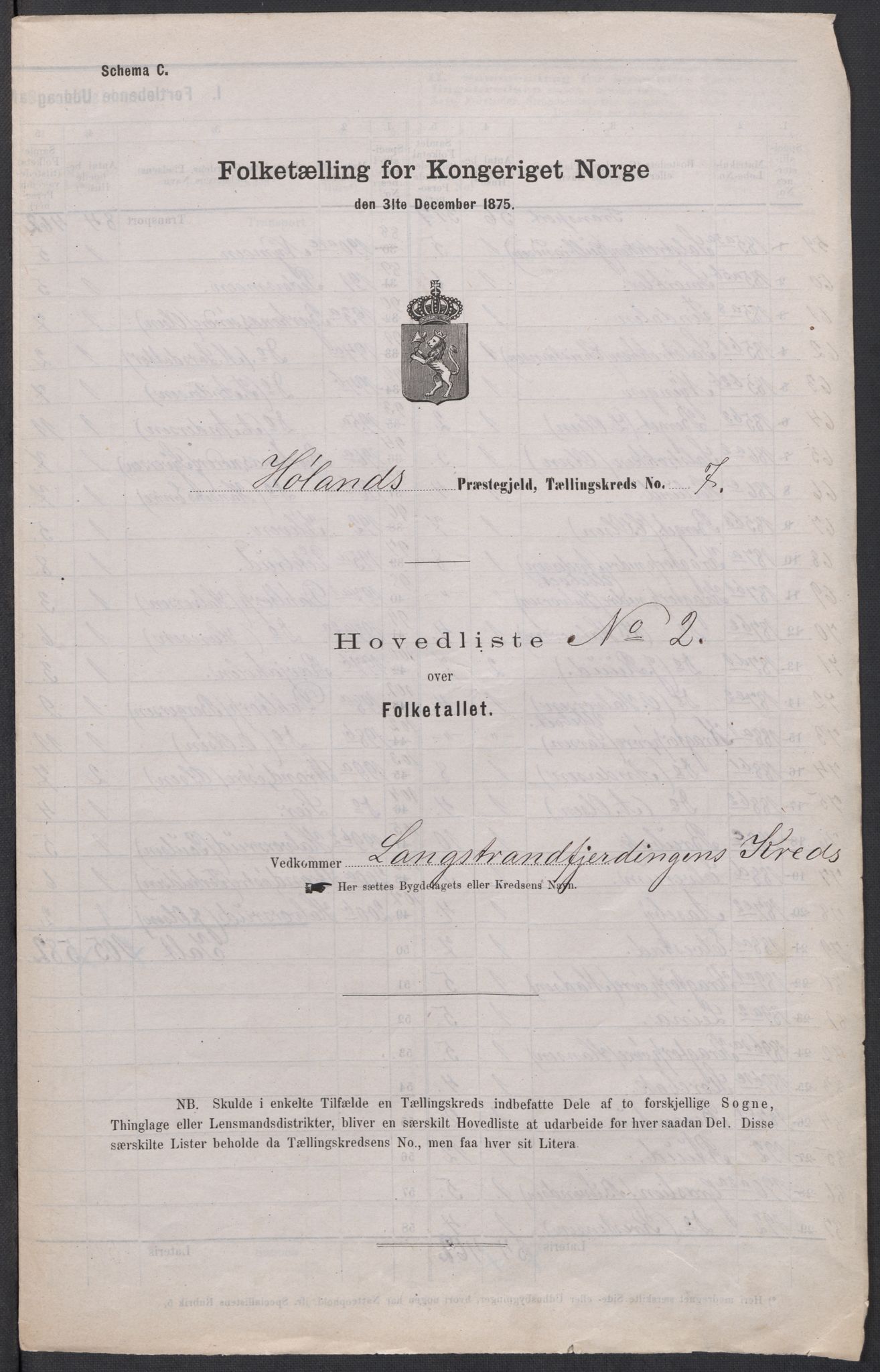 RA, 1875 census for 0221P Høland, 1875, p. 31