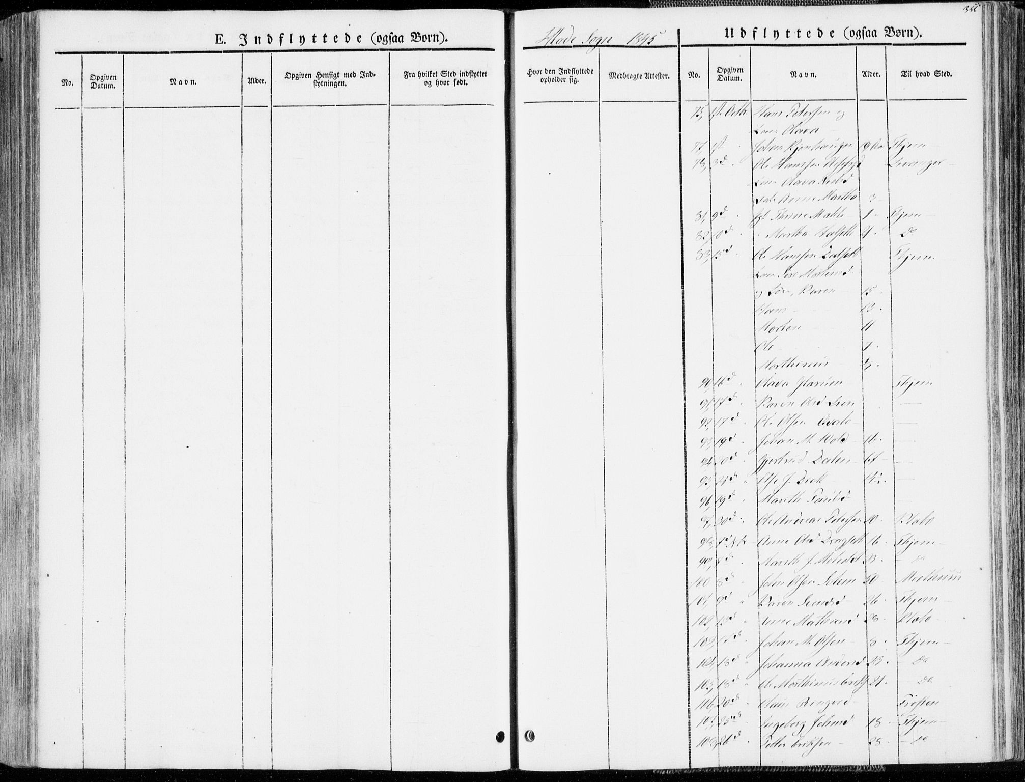 Ministerialprotokoller, klokkerbøker og fødselsregistre - Sør-Trøndelag, AV/SAT-A-1456/606/L0290: Parish register (official) no. 606A05, 1841-1847, p. 355