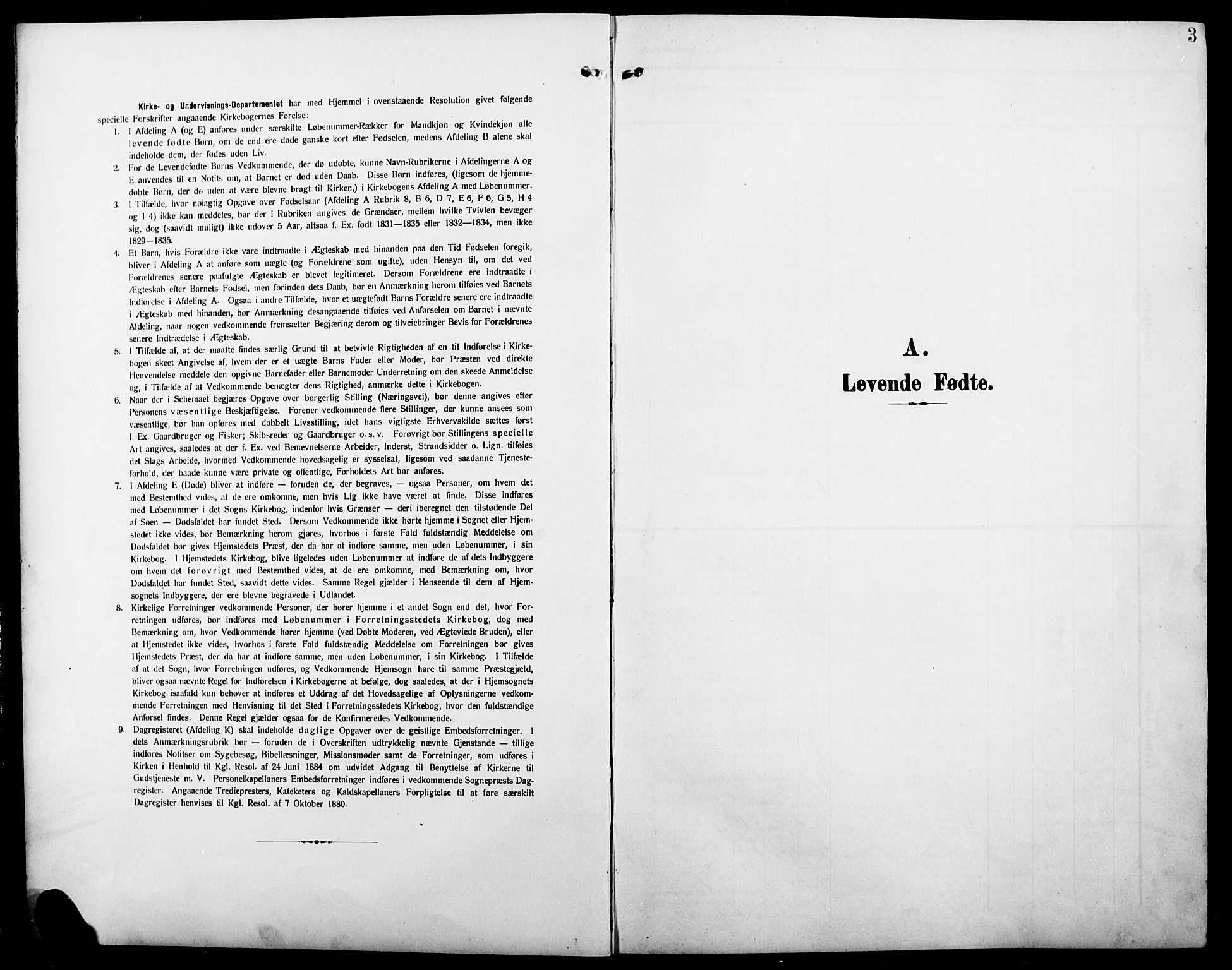 Stange prestekontor, SAH/PREST-002/L/L0013: Parish register (copy) no. 13, 1906-1915, p. 3