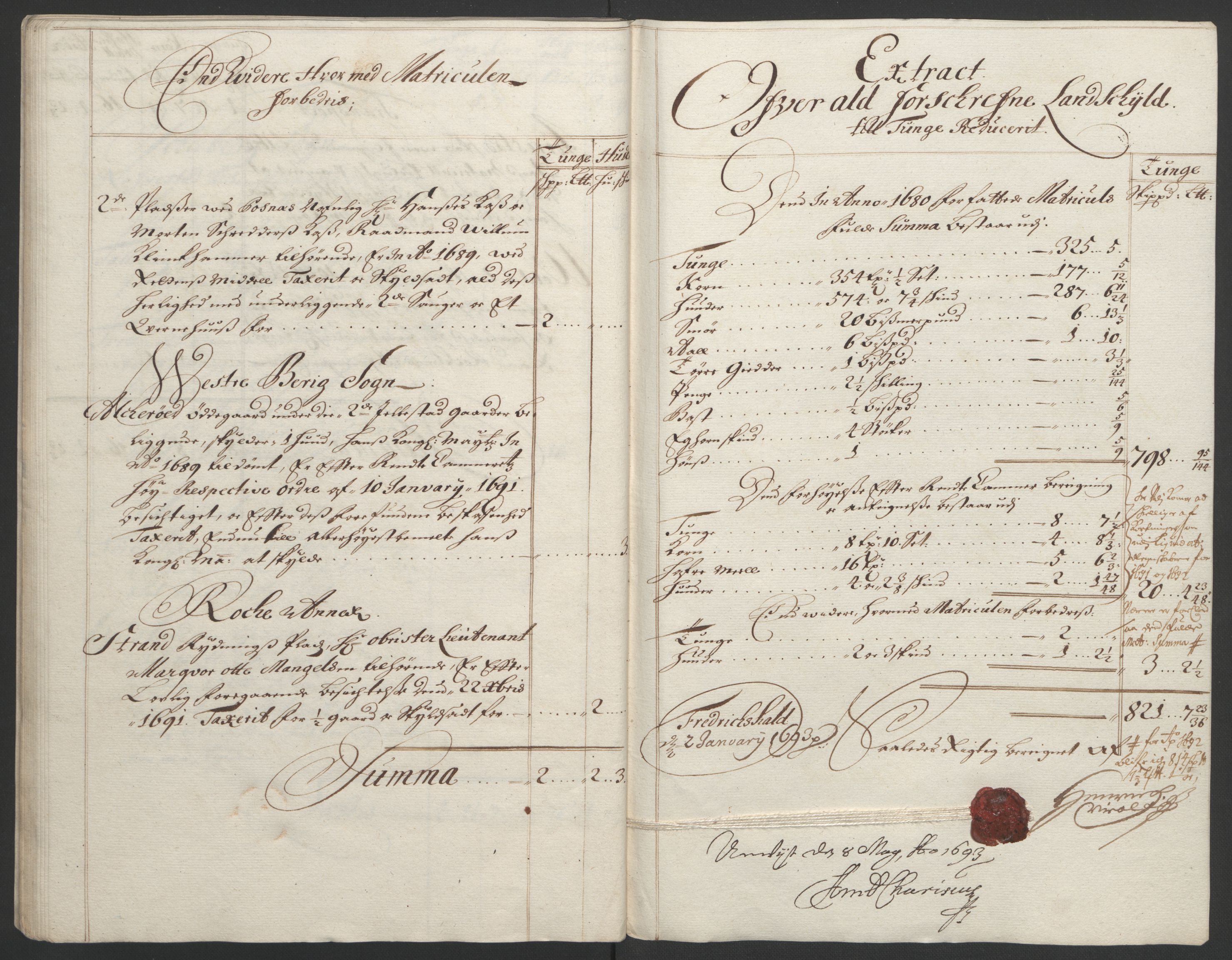 Rentekammeret inntil 1814, Reviderte regnskaper, Fogderegnskap, RA/EA-4092/R01/L0011: Fogderegnskap Idd og Marker, 1692-1693, p. 85
