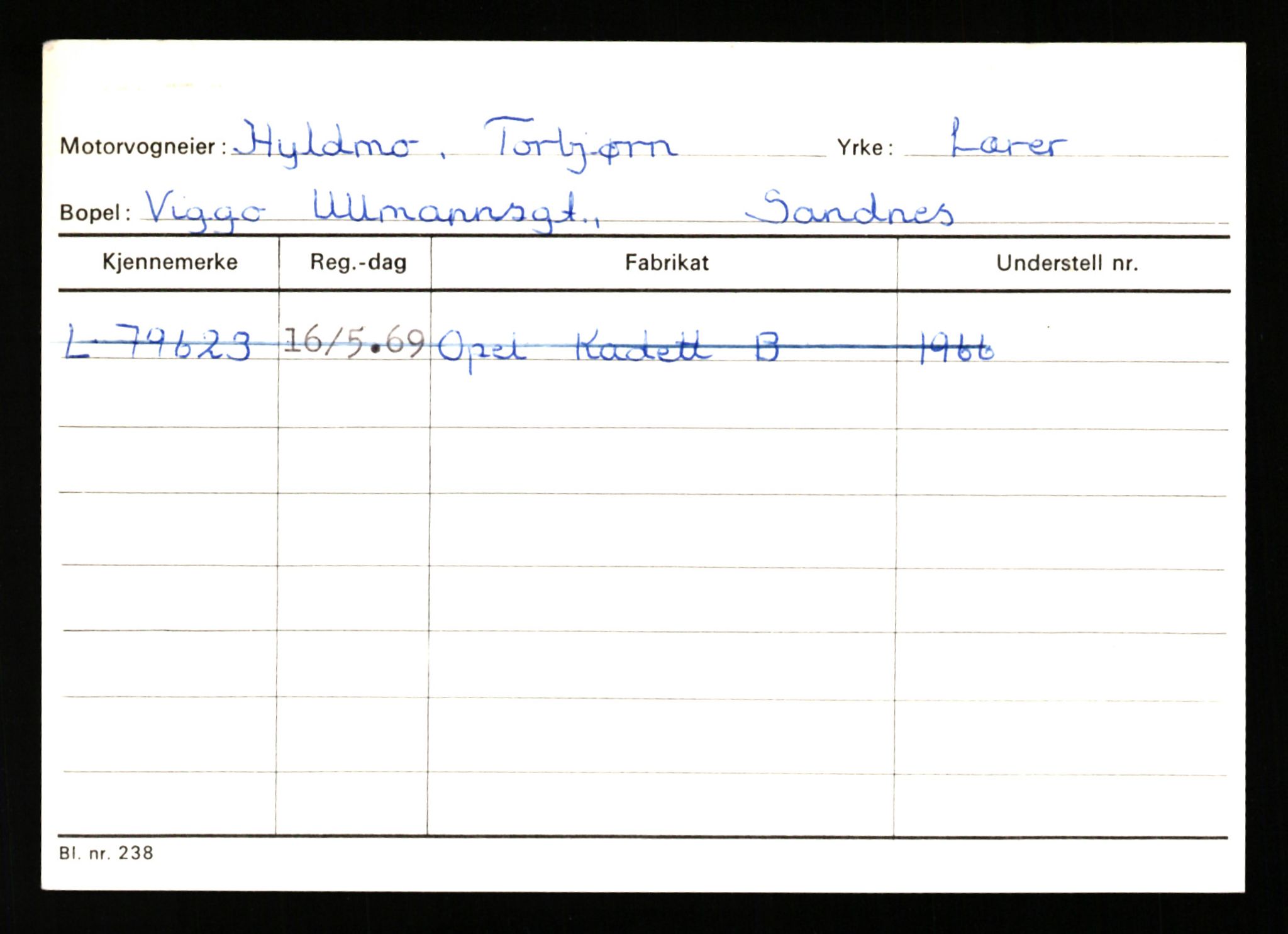 Stavanger trafikkstasjon, SAST/A-101942/0/H/L0016: Holmevik - Høyland, 1930-1971, p. 2045