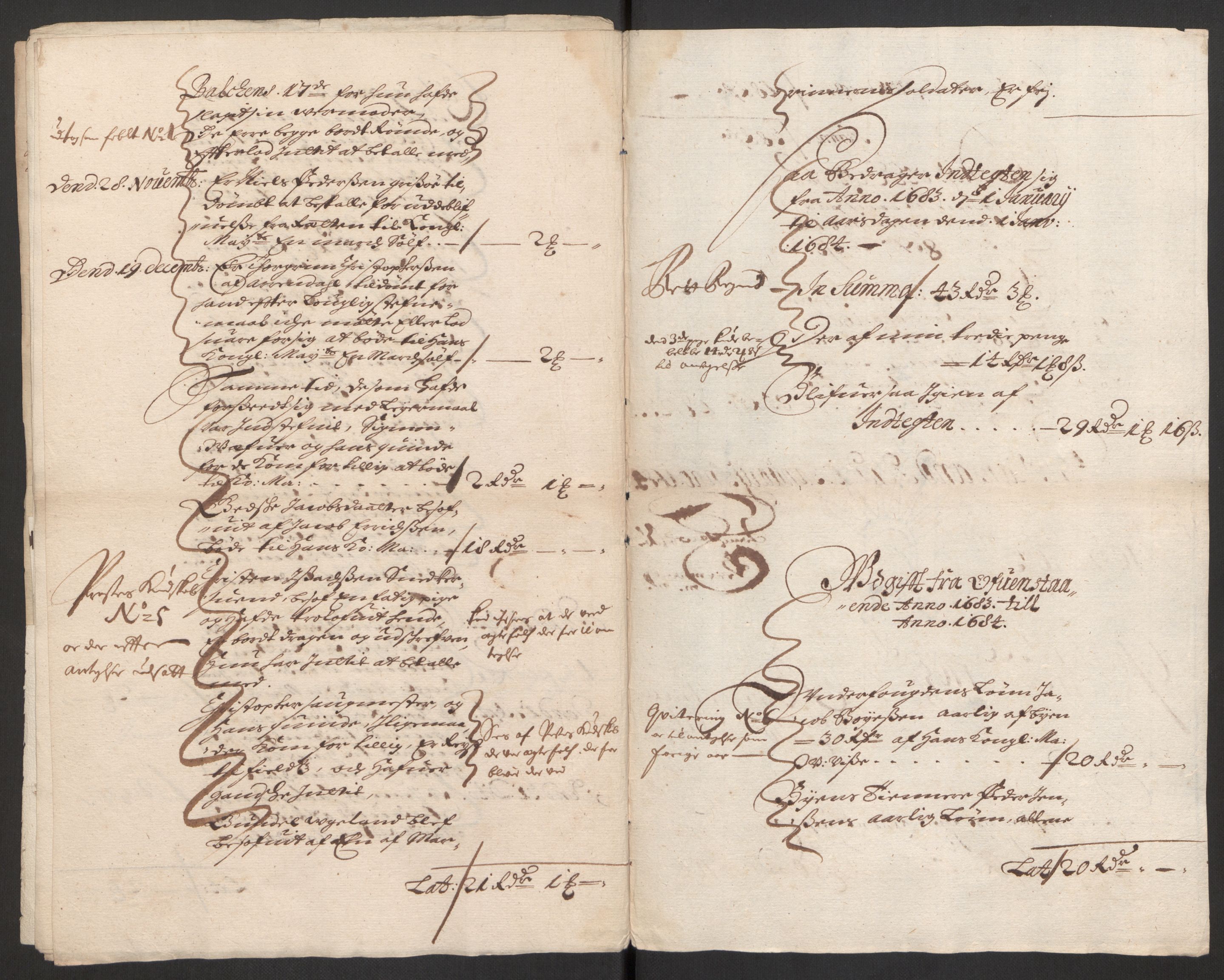 Rentekammeret inntil 1814, Reviderte regnskaper, Byregnskaper, RA/EA-4066/R/Rm/L0285: [M18] Sikt og sakefall, 1681-1718, p. 33