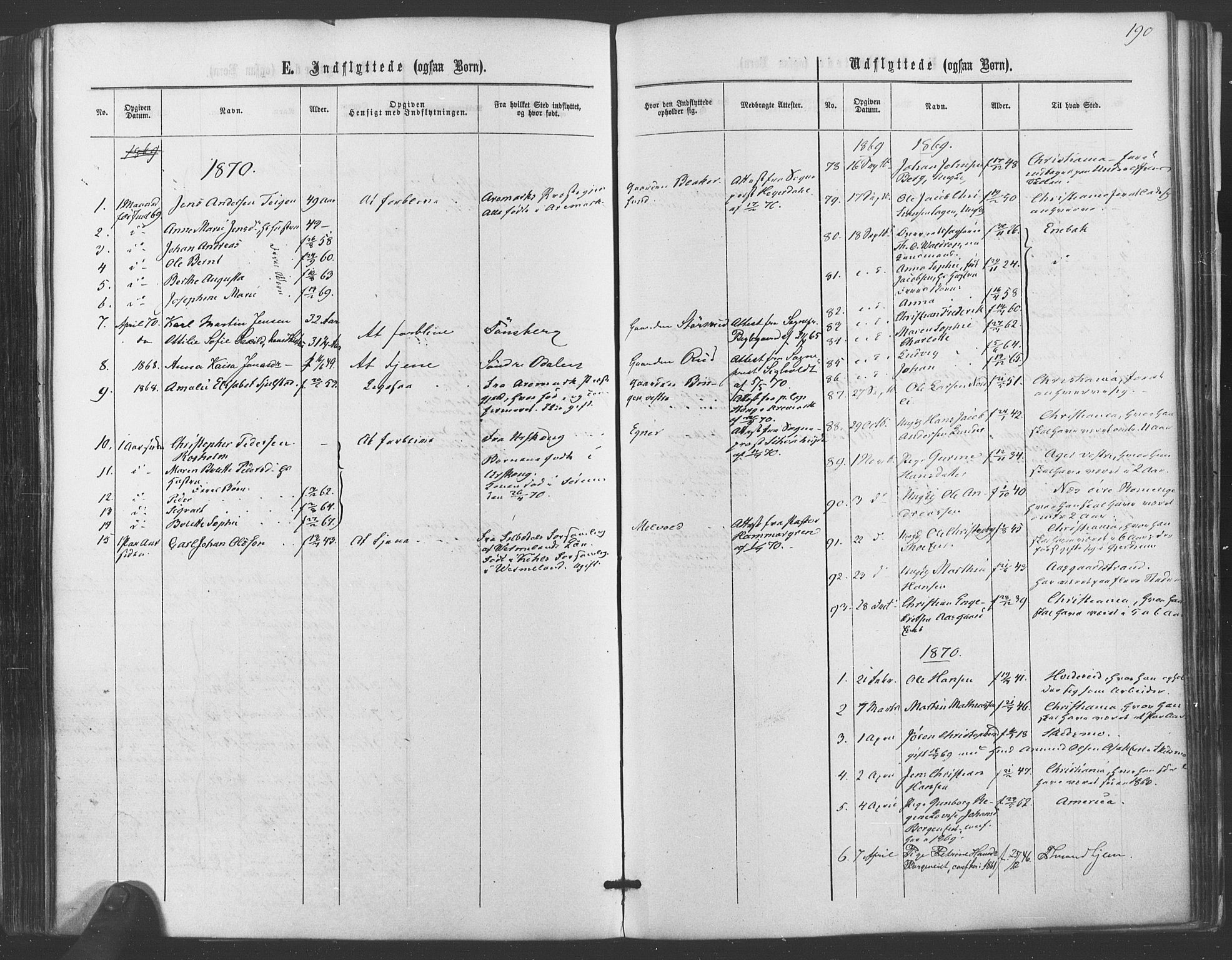 Sørum prestekontor Kirkebøker, SAO/A-10303/F/Fa/L0006: Parish register (official) no. I 6, 1864-1877, p. 190