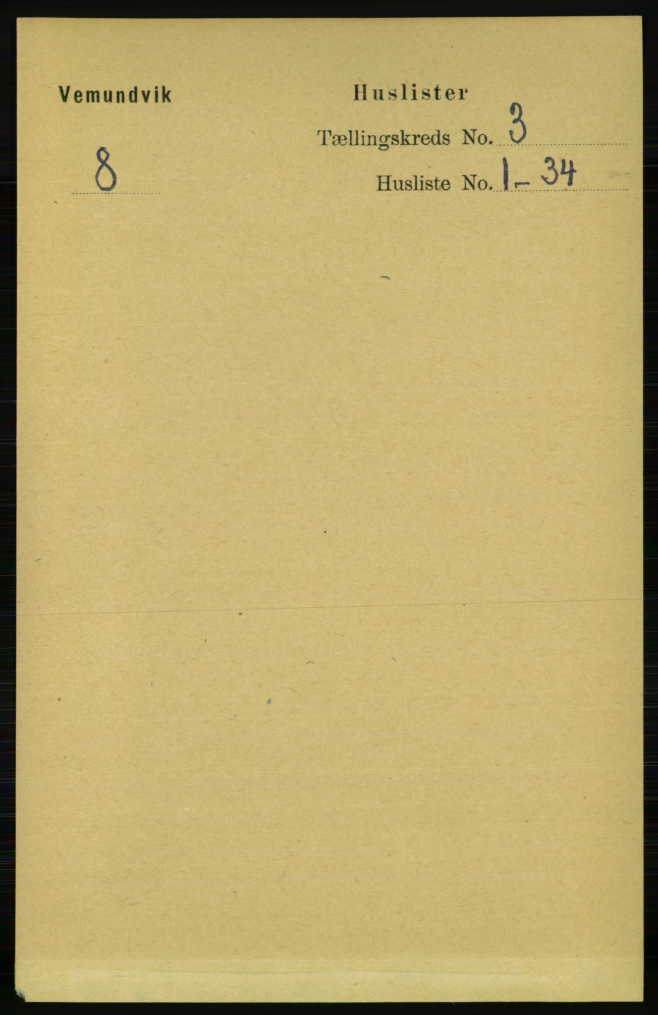 RA, 1891 census for 1745 Vemundvik, 1891, p. 912
