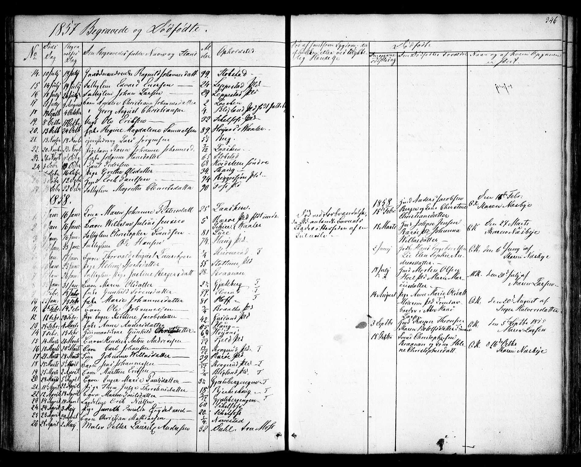 Hobøl prestekontor Kirkebøker, SAO/A-2002/F/Fa/L0003: Parish register (official) no. I 3, 1842-1864, p. 346