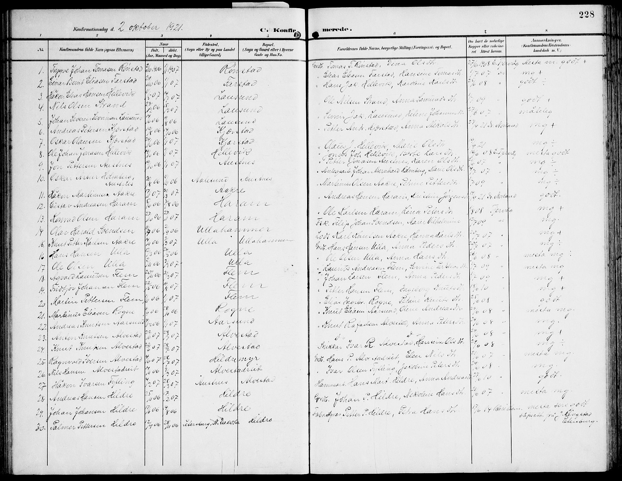 Ministerialprotokoller, klokkerbøker og fødselsregistre - Møre og Romsdal, SAT/A-1454/536/L0511: Parish register (copy) no. 536C06, 1899-1944, p. 228