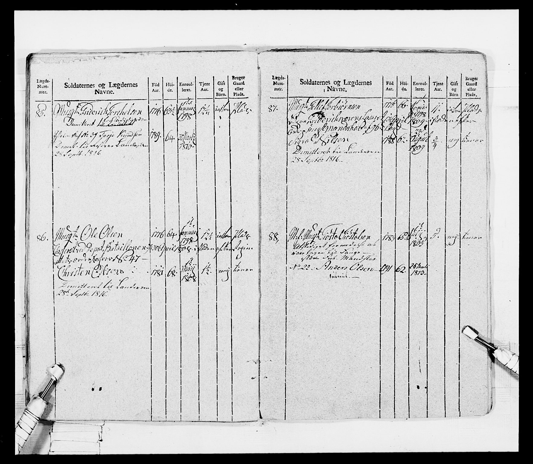 Generalitets- og kommissariatskollegiet, Det kongelige norske kommissariatskollegium, AV/RA-EA-5420/E/Eh/L0116: Telemarkske nasjonale infanteriregiment, 1810, p. 177