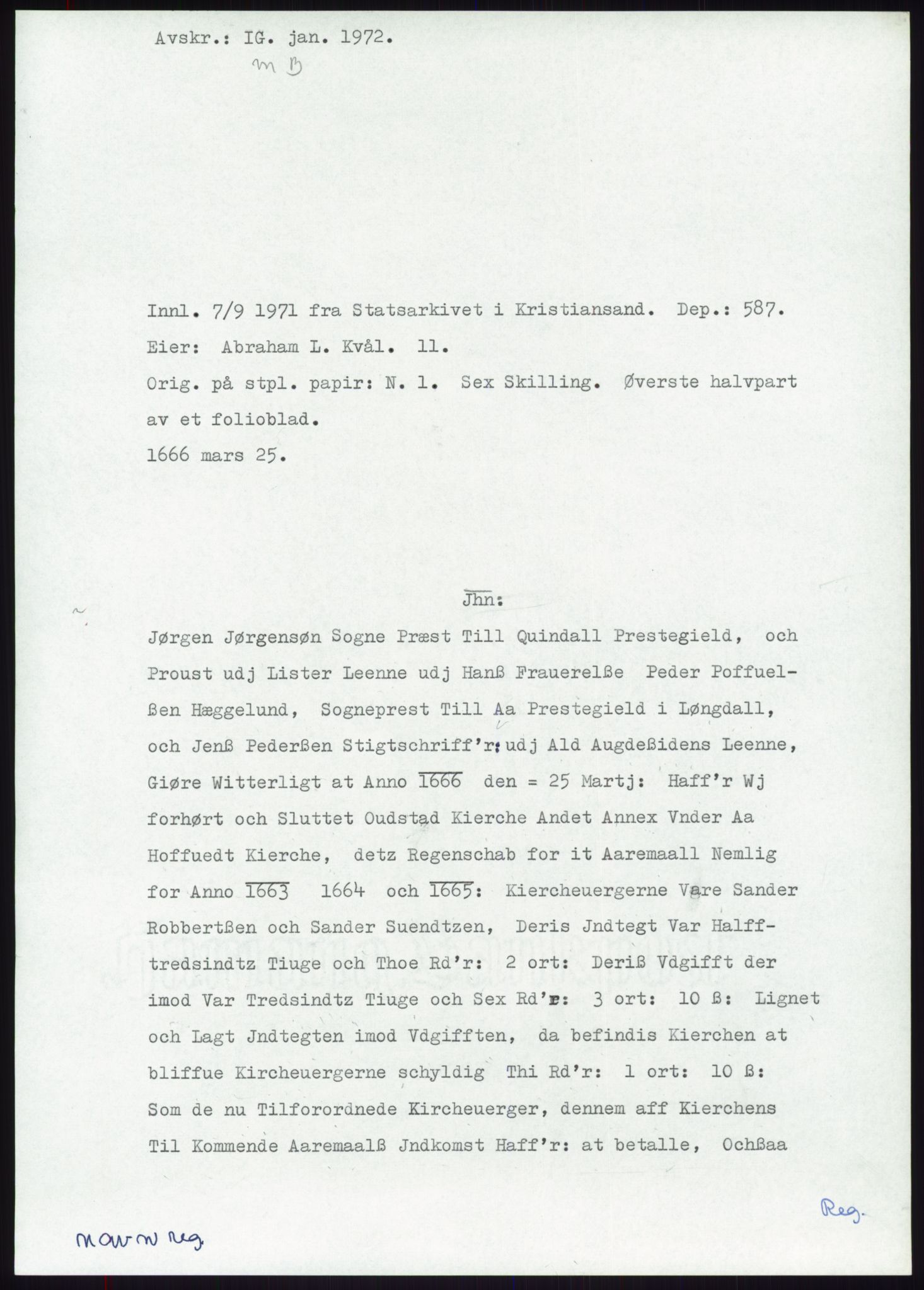 Samlinger til kildeutgivelse, Diplomavskriftsamlingen, RA/EA-4053/H/Ha, p. 1906