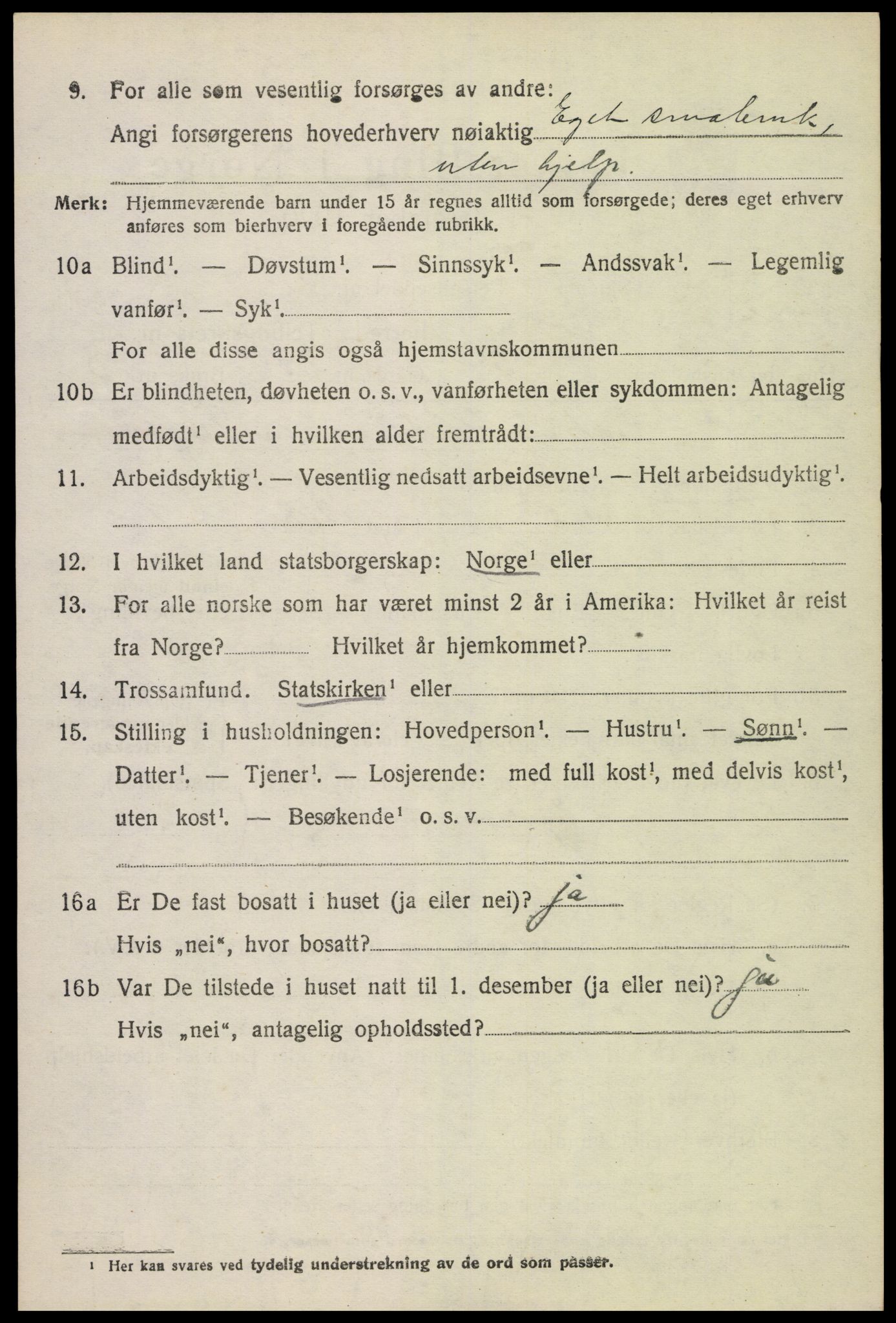 SAH, 1920 census for Løten, 1920, p. 14220