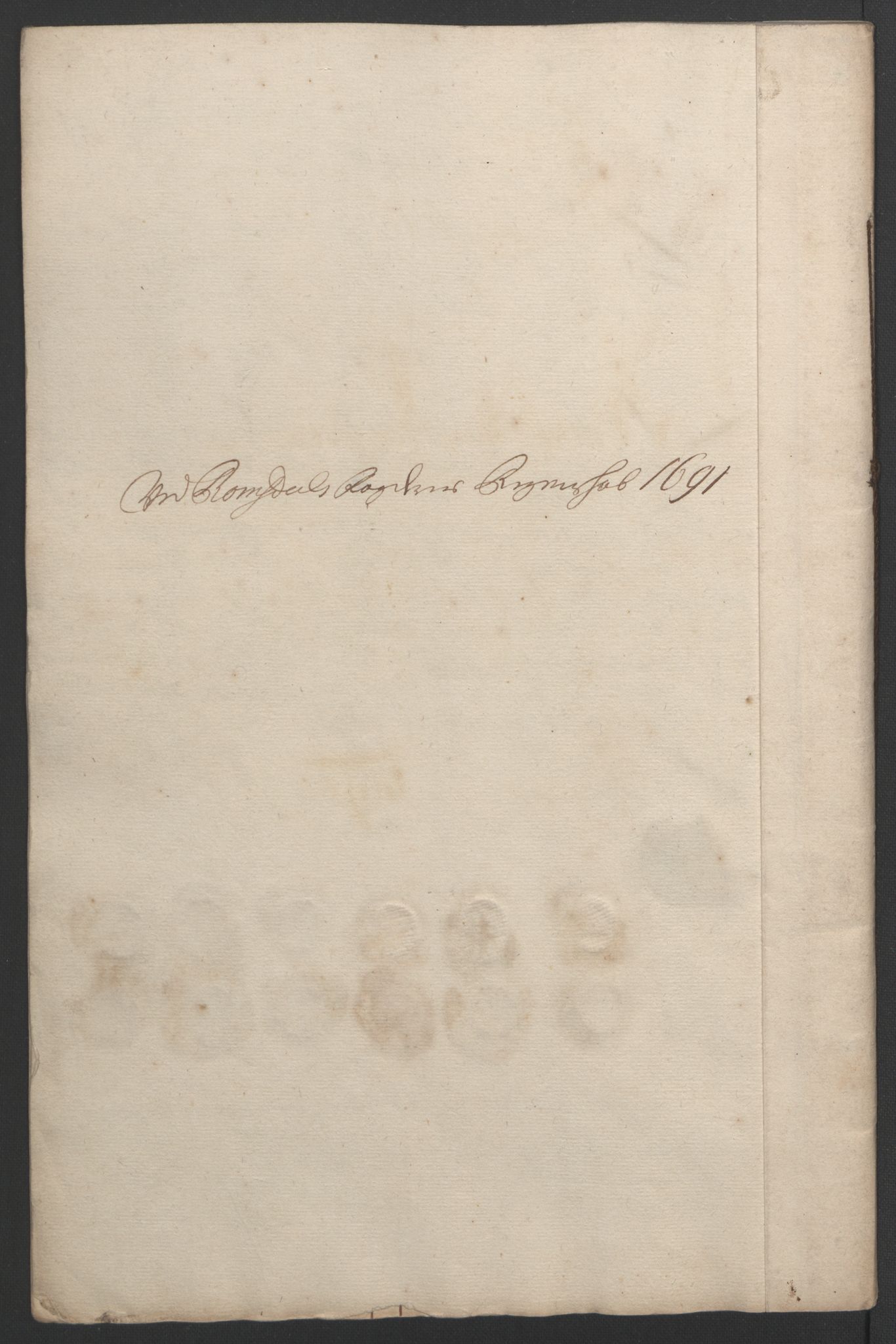 Rentekammeret inntil 1814, Reviderte regnskaper, Fogderegnskap, RA/EA-4092/R55/L3649: Fogderegnskap Romsdal, 1690-1691, p. 266