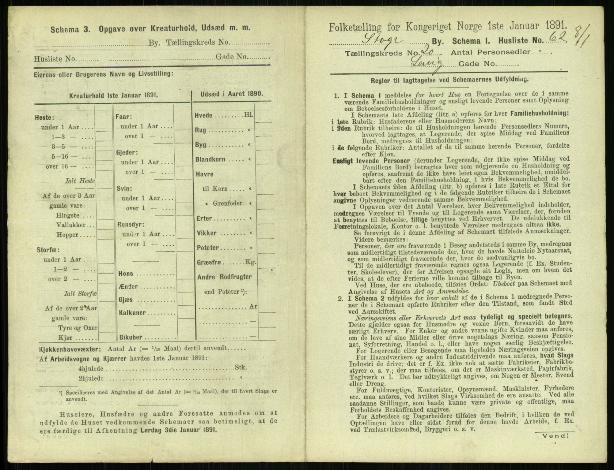 RA, 1891 census for 1103 Stavanger, 1891, p. 3913