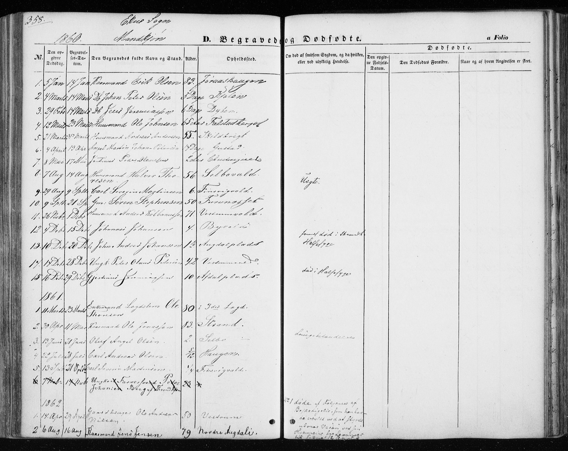 Ministerialprotokoller, klokkerbøker og fødselsregistre - Nord-Trøndelag, SAT/A-1458/717/L0154: Parish register (official) no. 717A07 /3, 1850-1862, p. 358