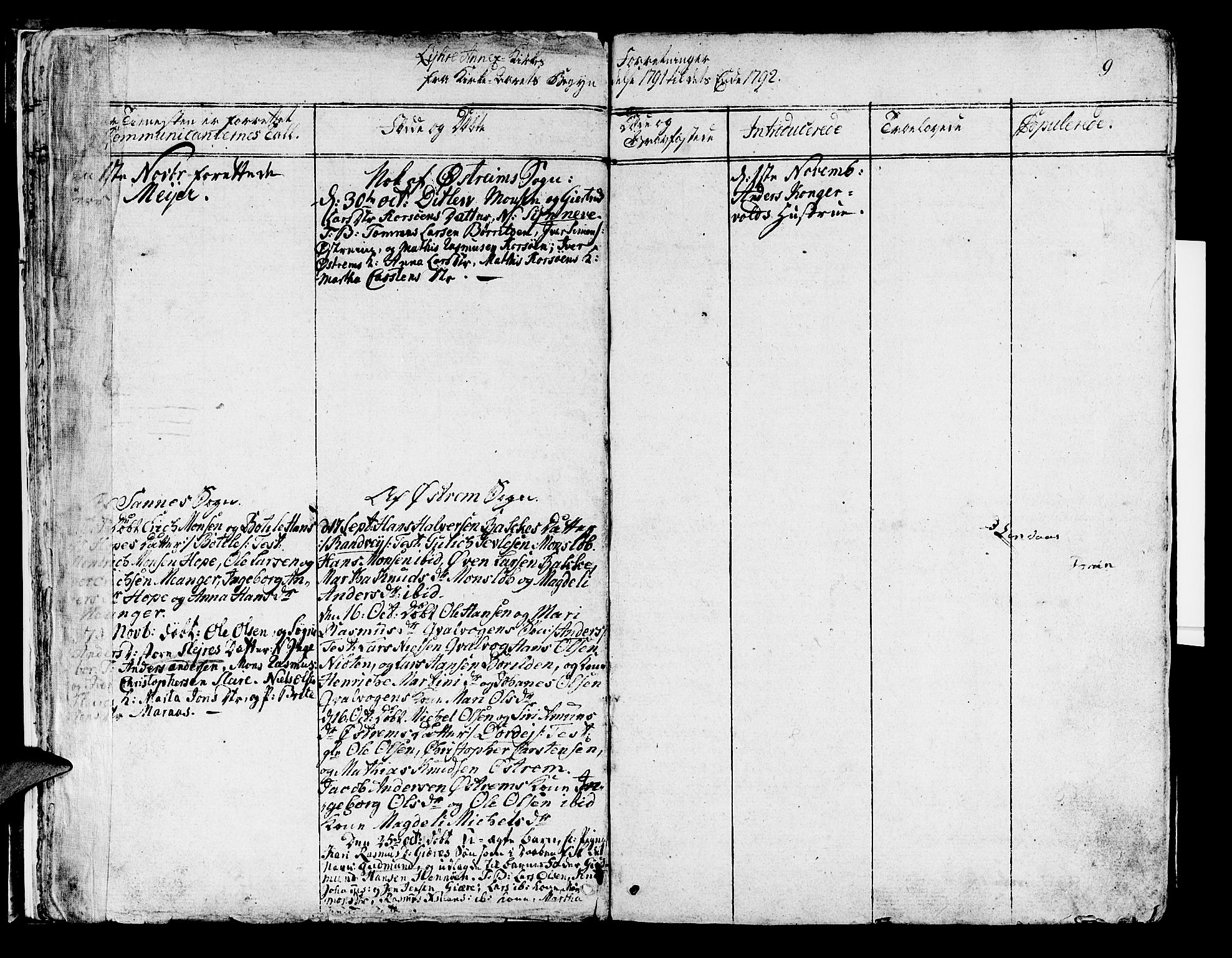 Lindås Sokneprestembete, AV/SAB-A-76701/H/Haa/Haaa/L0005: Parish register (official) no. A 5, 1791-1813, p. 9