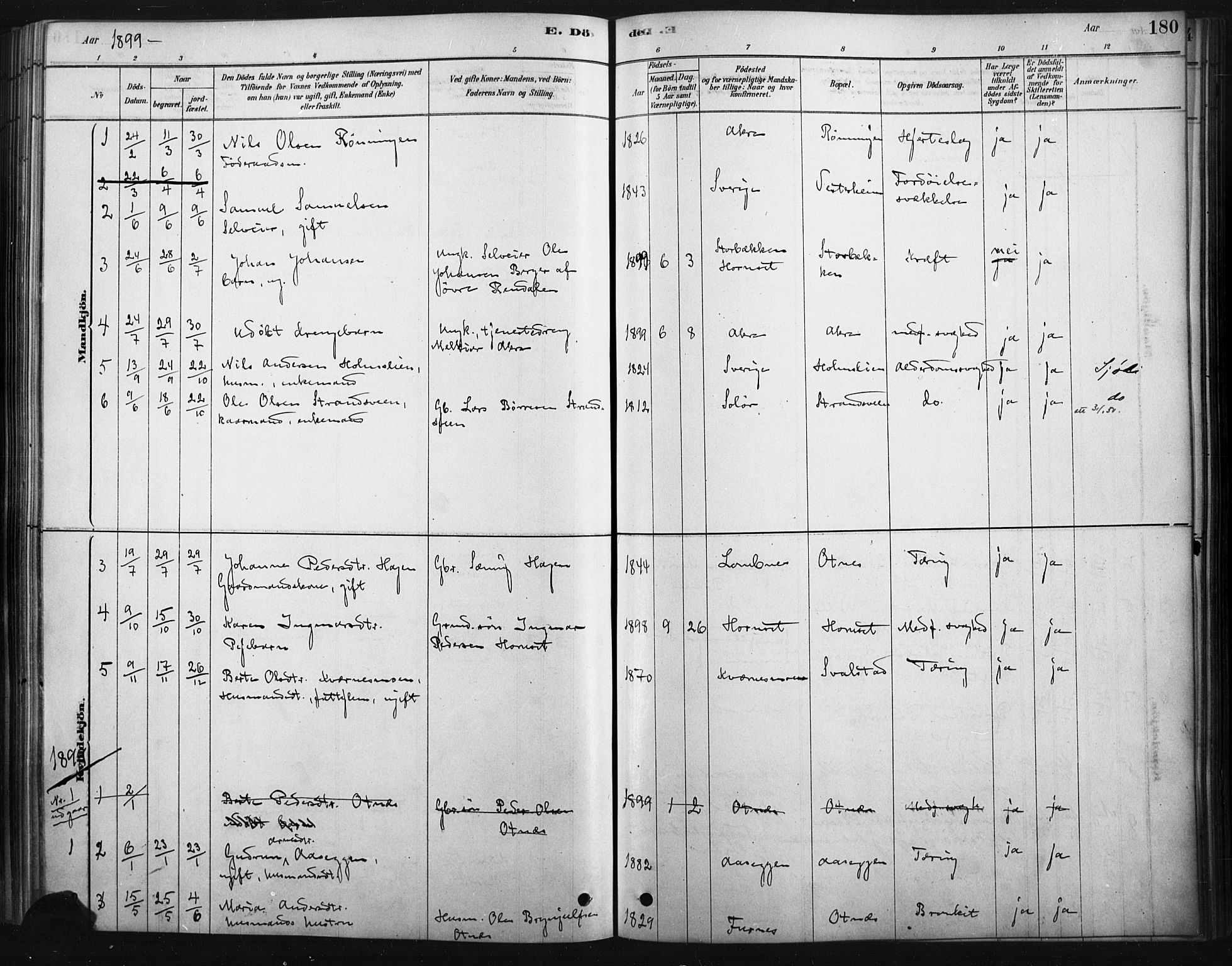 Rendalen prestekontor, AV/SAH-PREST-054/H/Ha/Haa/L0010: Parish register (official) no. 10, 1878-1901, p. 180