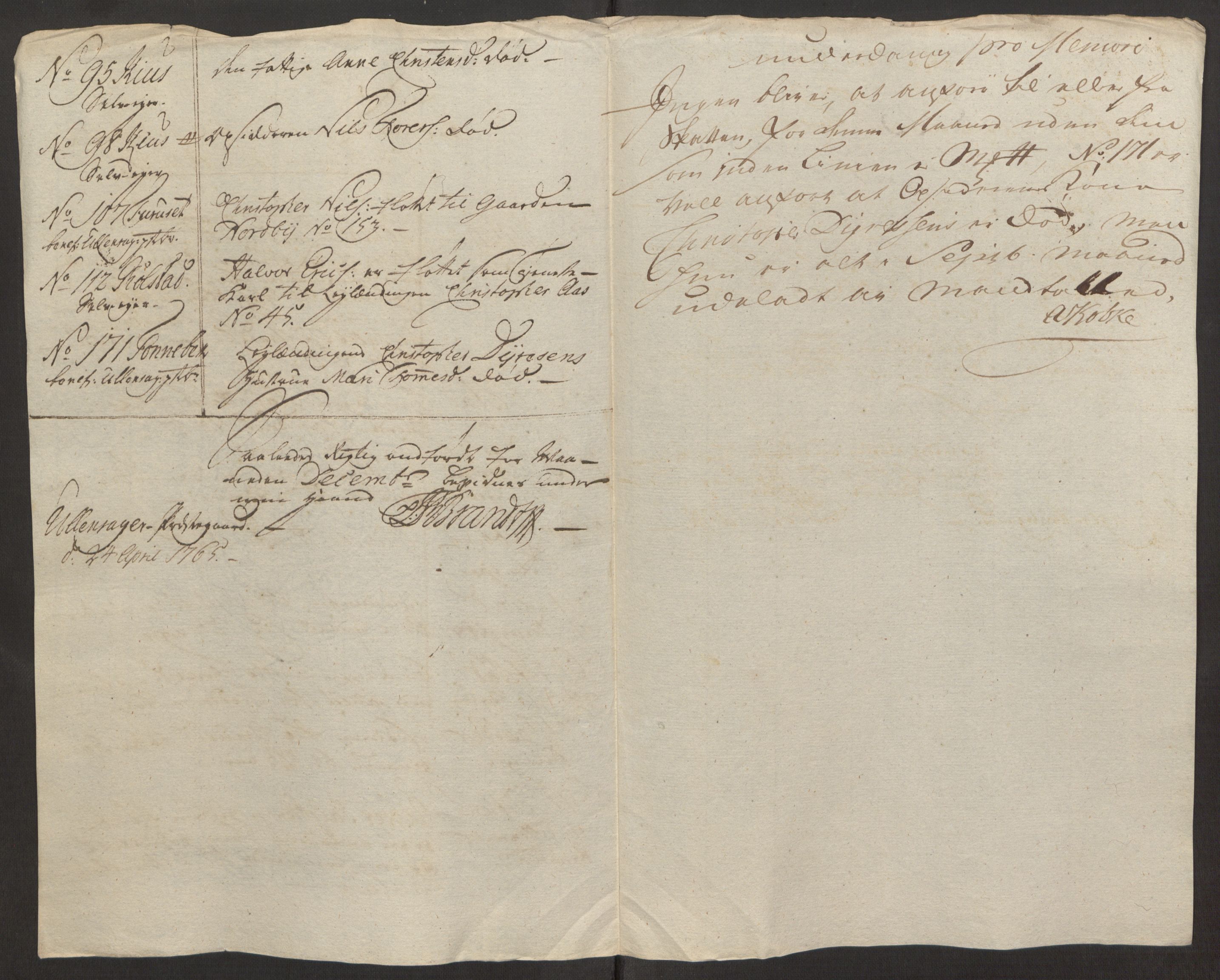 Rentekammeret inntil 1814, Reviderte regnskaper, Fogderegnskap, AV/RA-EA-4092/R12/L0803: Ekstraskatten Øvre Romerike, 1763-1764, p. 482