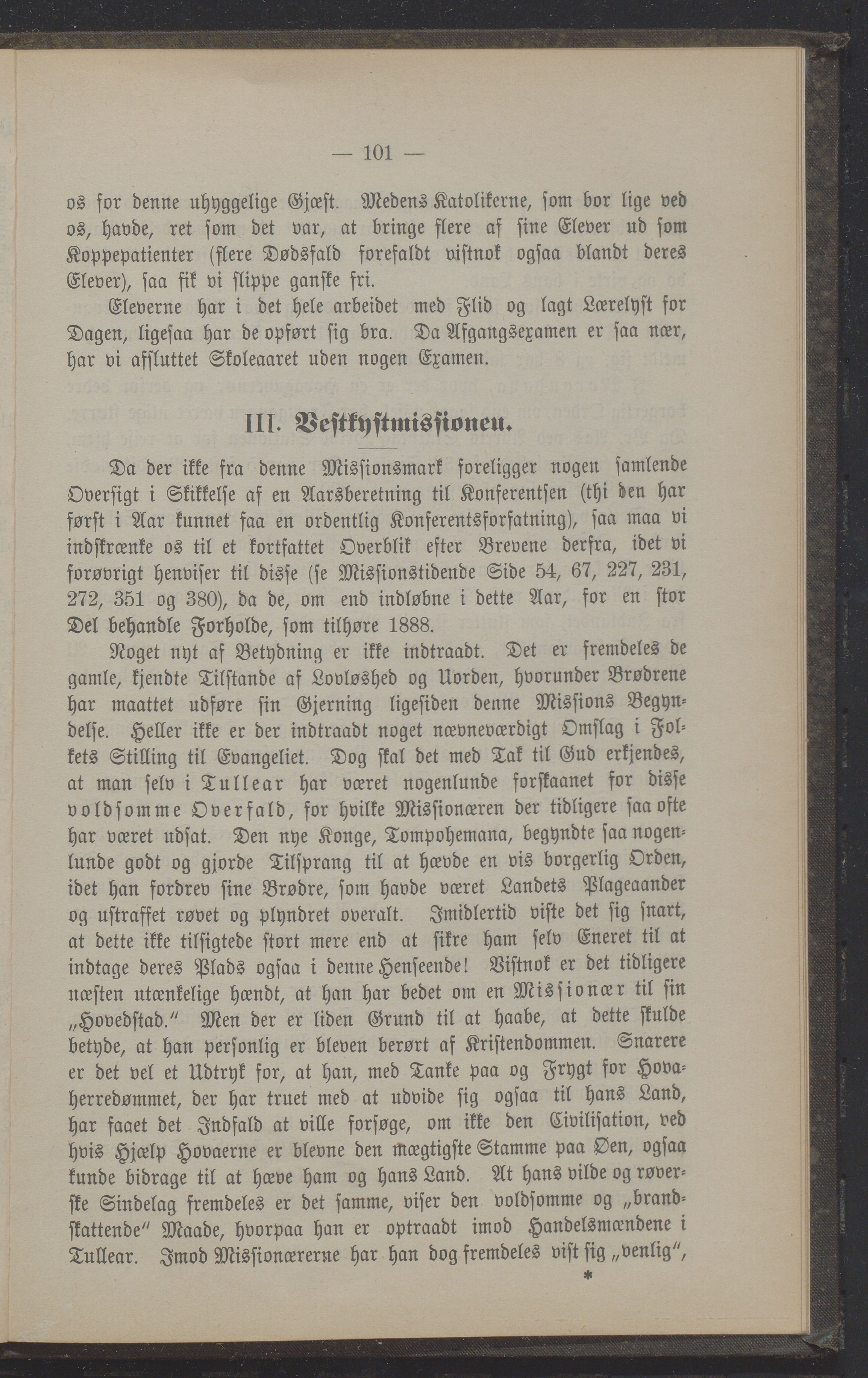 Det Norske Misjonsselskap - hovedadministrasjonen, VID/MA-A-1045/D/Db/Dba/L0338/0013: Beretninger, Bøker, Skrifter o.l   / Årsberetninger 47. , 1888, p. 101