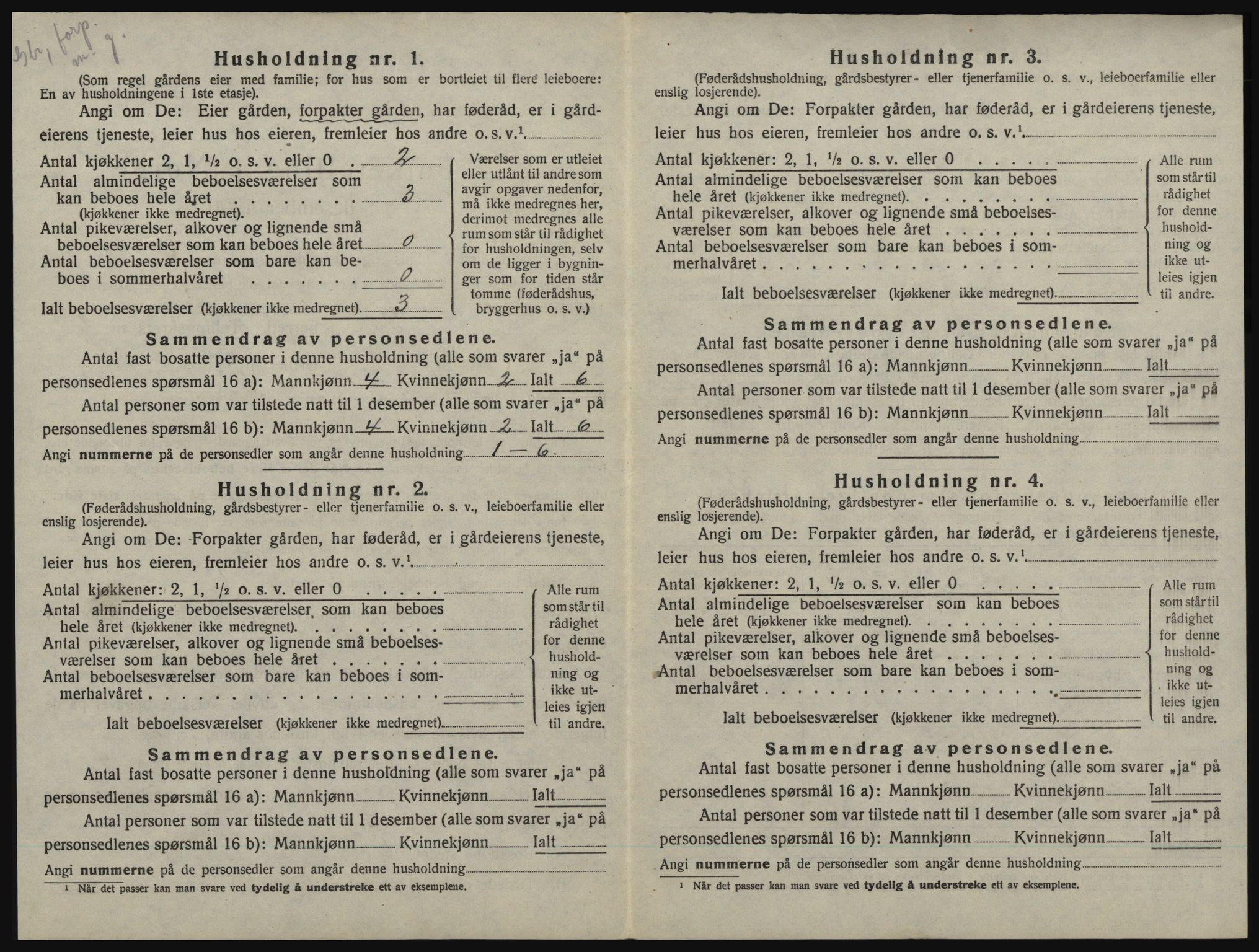 SAO, 1920 census for Idd, 1920, p. 125