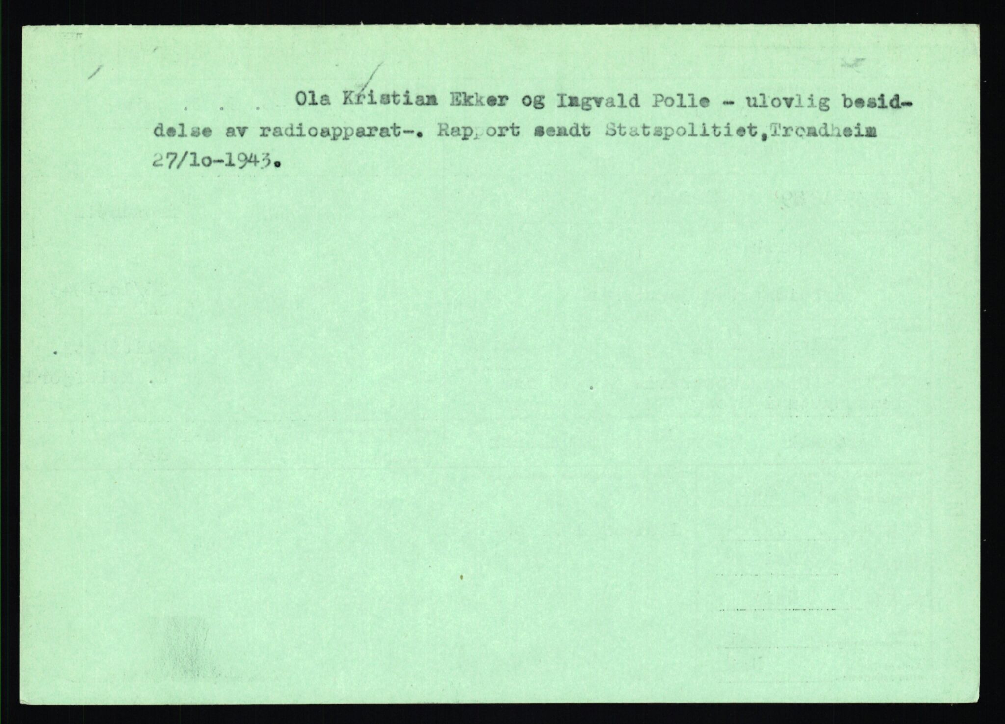 Statspolitiet - Hovedkontoret / Osloavdelingen, AV/RA-S-1329/C/Ca/L0012: Oanæs - Quistgaard	, 1943-1945, p. 4703