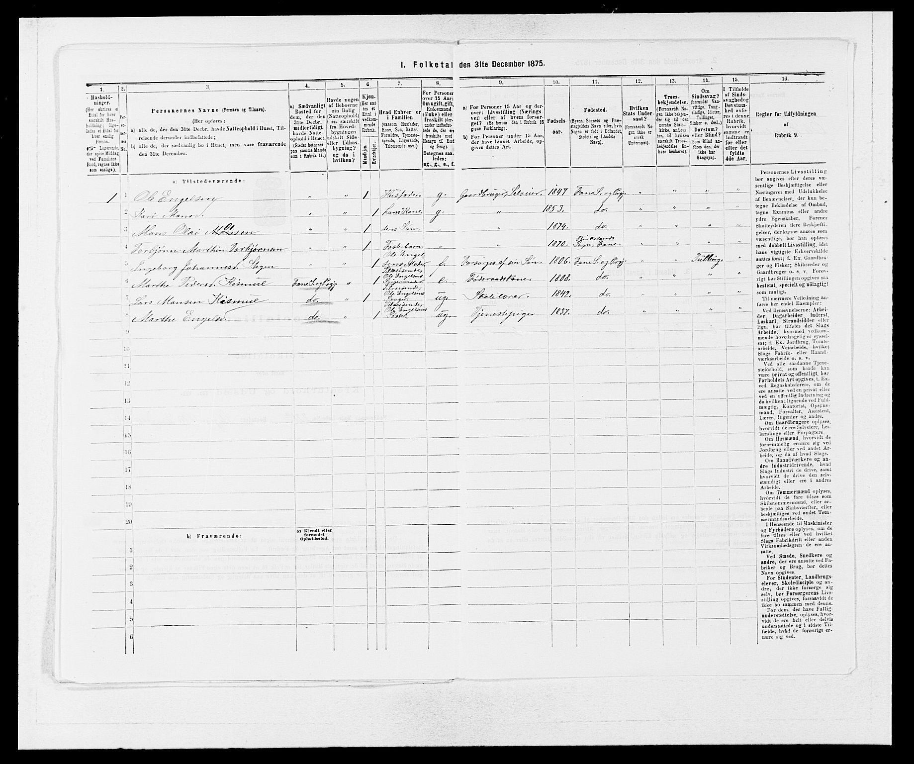 SAB, 1875 census for 1249P Fana, 1875, p. 655