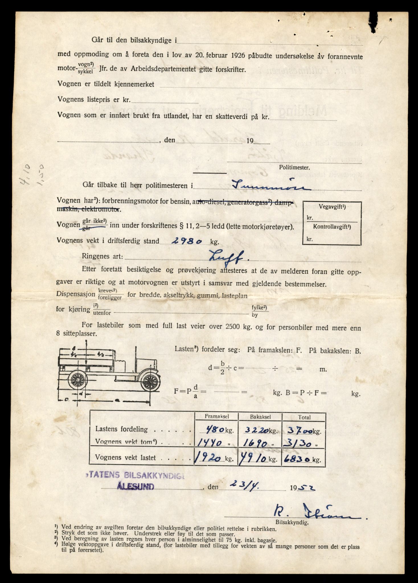Møre og Romsdal vegkontor - Ålesund trafikkstasjon, AV/SAT-A-4099/F/Fe/L0034: Registreringskort for kjøretøy T 12500 - T 12652, 1927-1998, p. 2980