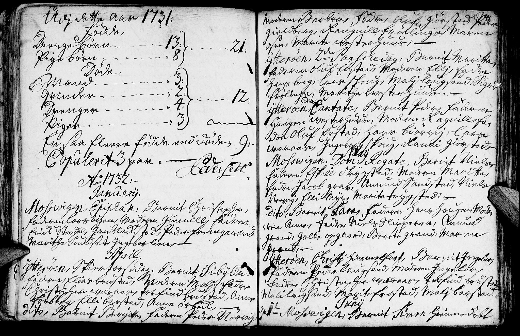 Ministerialprotokoller, klokkerbøker og fødselsregistre - Nord-Trøndelag, SAT/A-1458/722/L0215: Parish register (official) no. 722A02, 1718-1755, p. 41