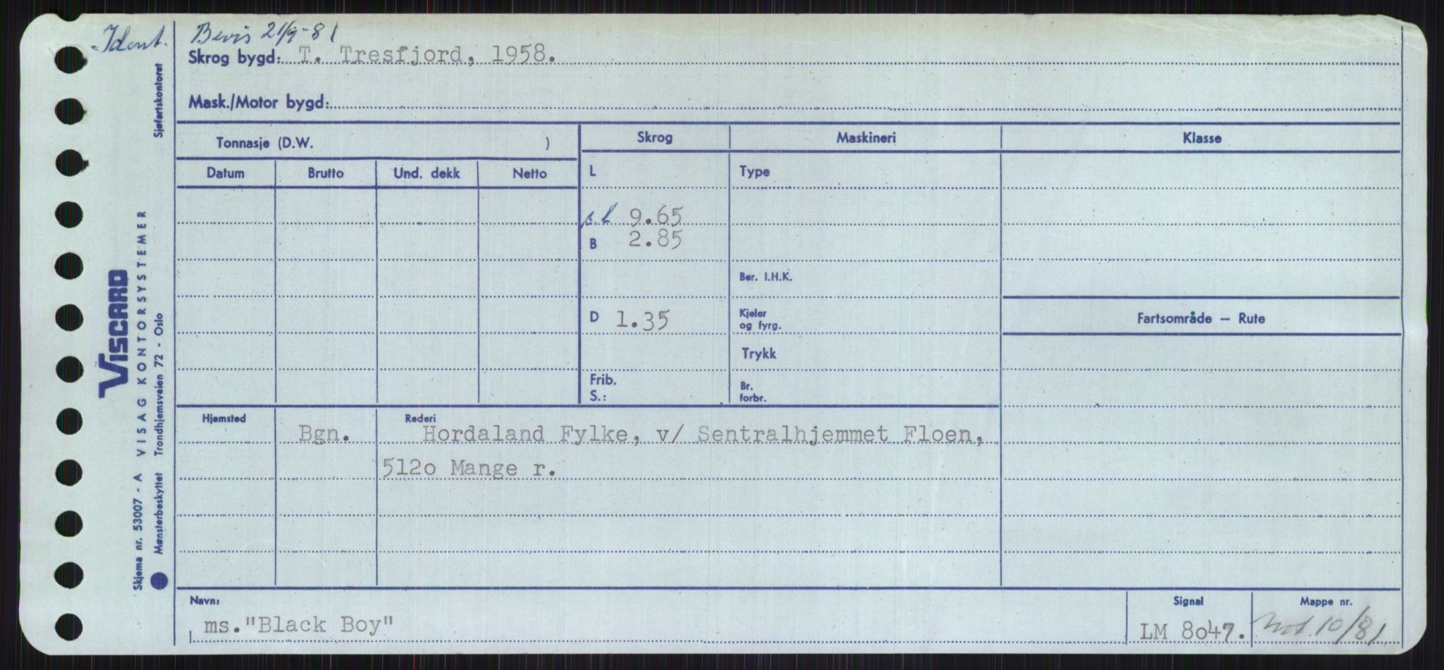 Sjøfartsdirektoratet med forløpere, Skipsmålingen, RA/S-1627/H/Ha/L0001/0002: Fartøy, A-Eig / Fartøy Bjør-Eig, p. 47