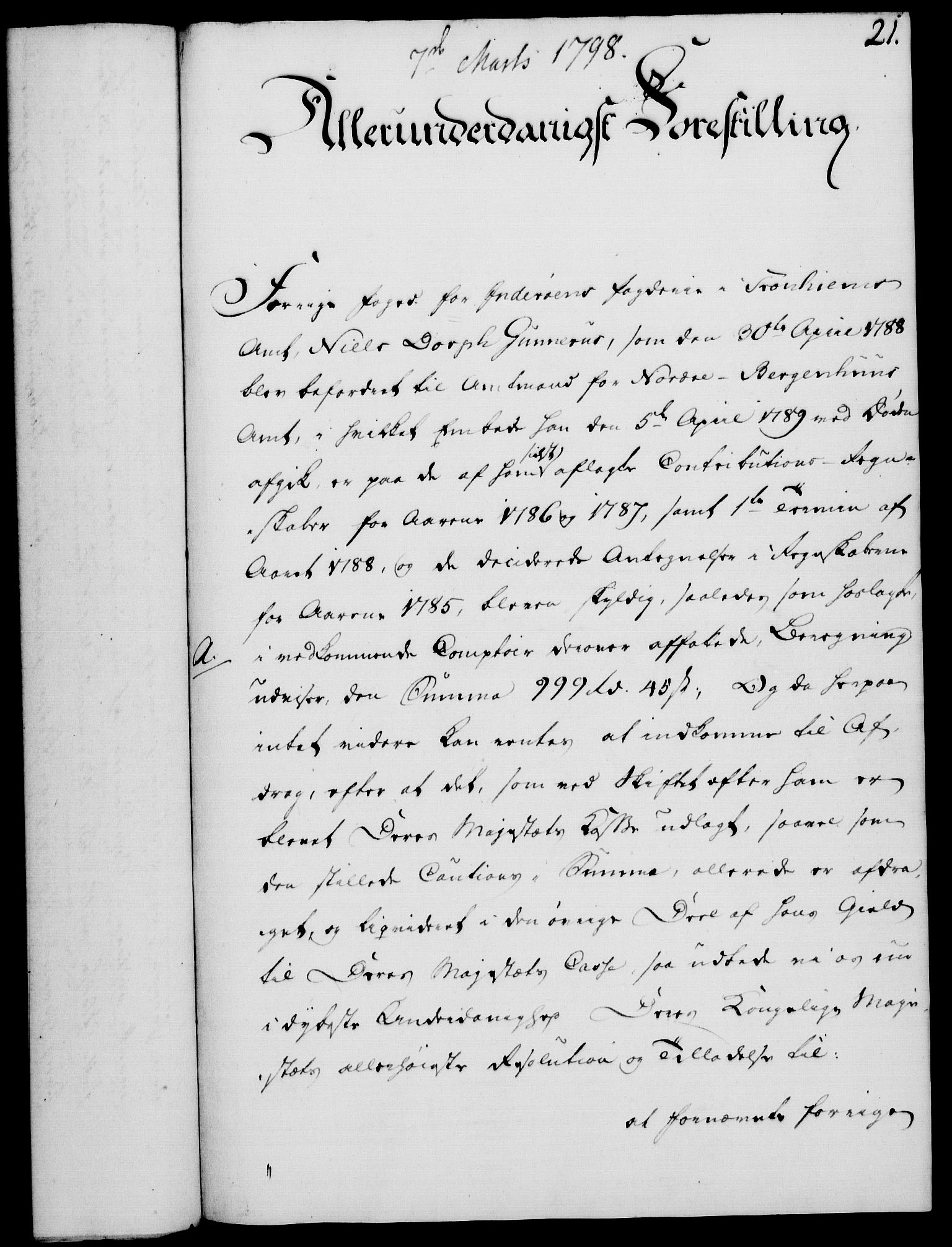 Rentekammeret, Kammerkanselliet, RA/EA-3111/G/Gf/Gfa/L0080: Norsk relasjons- og resolusjonsprotokoll (merket RK 52.80), 1798, p. 184