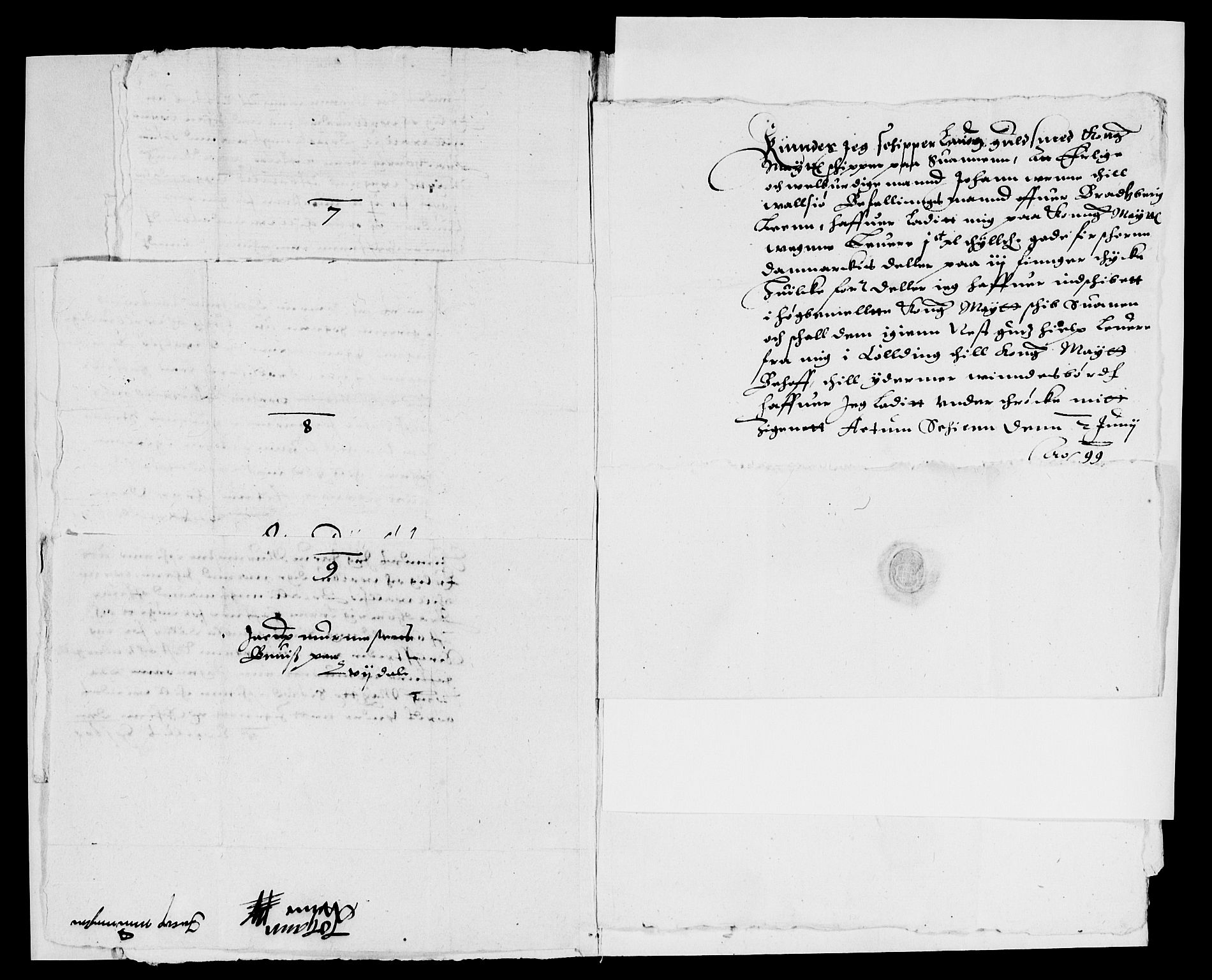 Rentekammeret inntil 1814, Reviderte regnskaper, Lensregnskaper, AV/RA-EA-5023/R/Rb/Rbp/L0002: Bratsberg len, 1599-1609