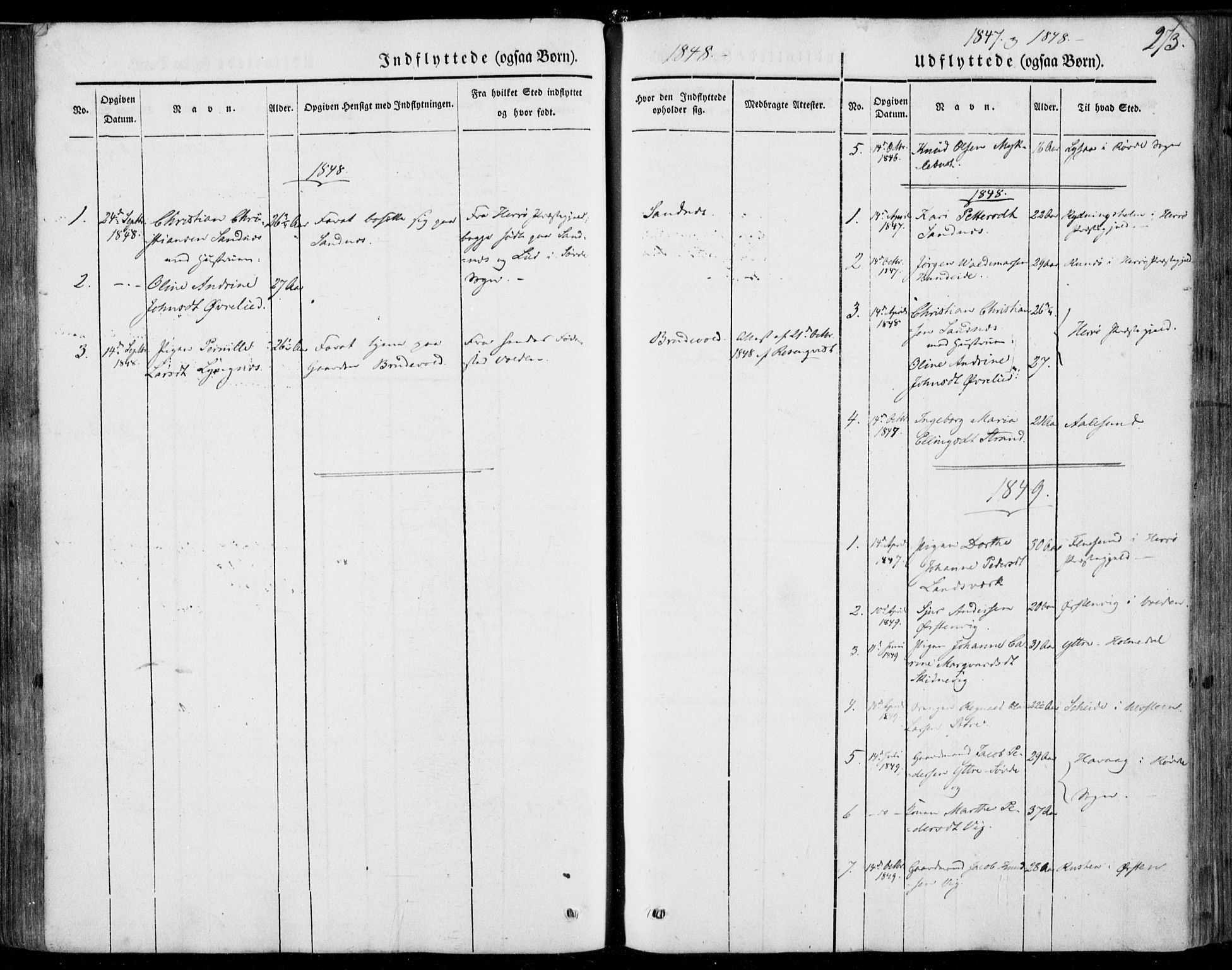 Ministerialprotokoller, klokkerbøker og fødselsregistre - Møre og Romsdal, SAT/A-1454/502/L0023: Parish register (official) no. 502A01, 1844-1873, p. 273