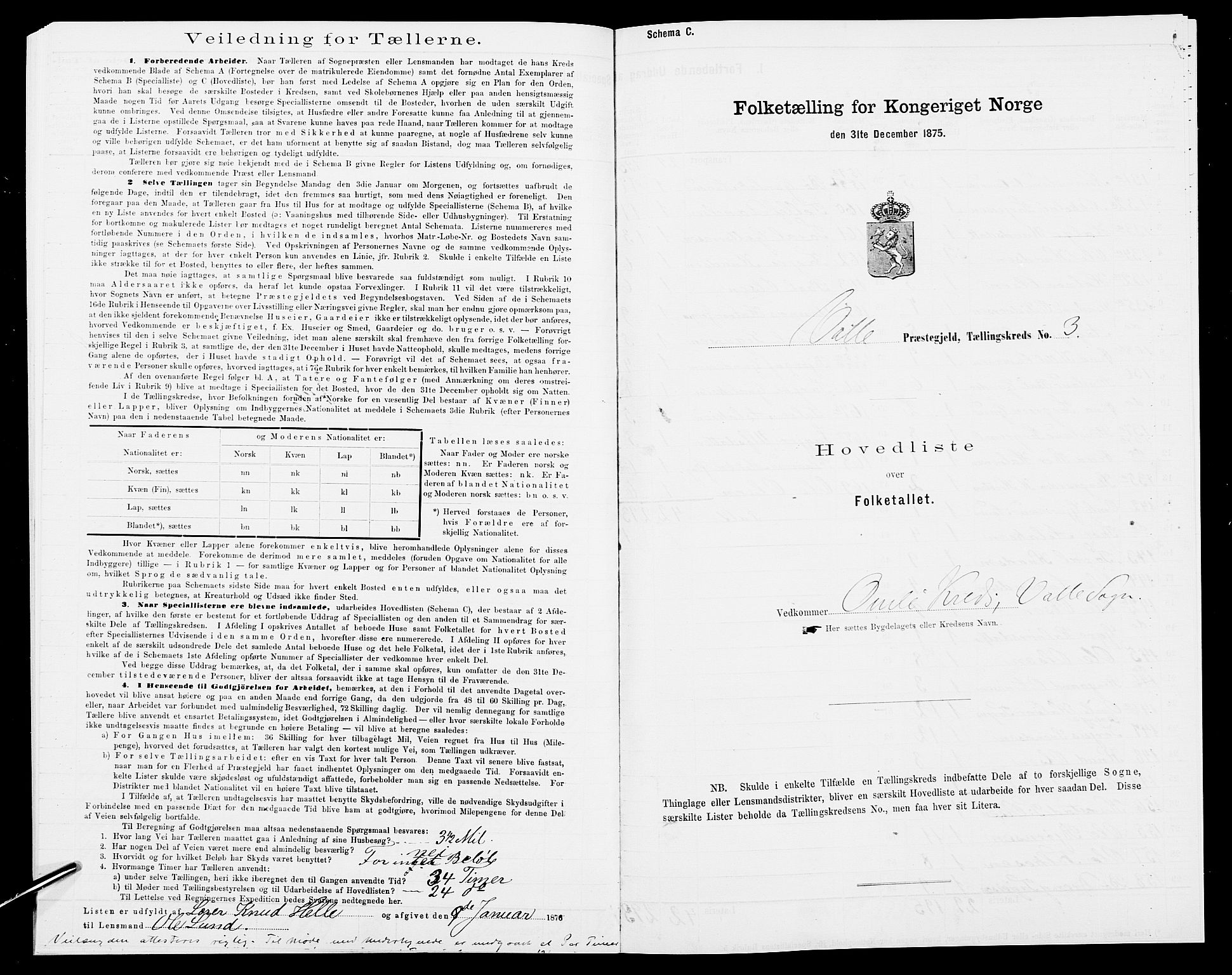 SAK, 1875 census for 0940P Valle, 1875, p. 25