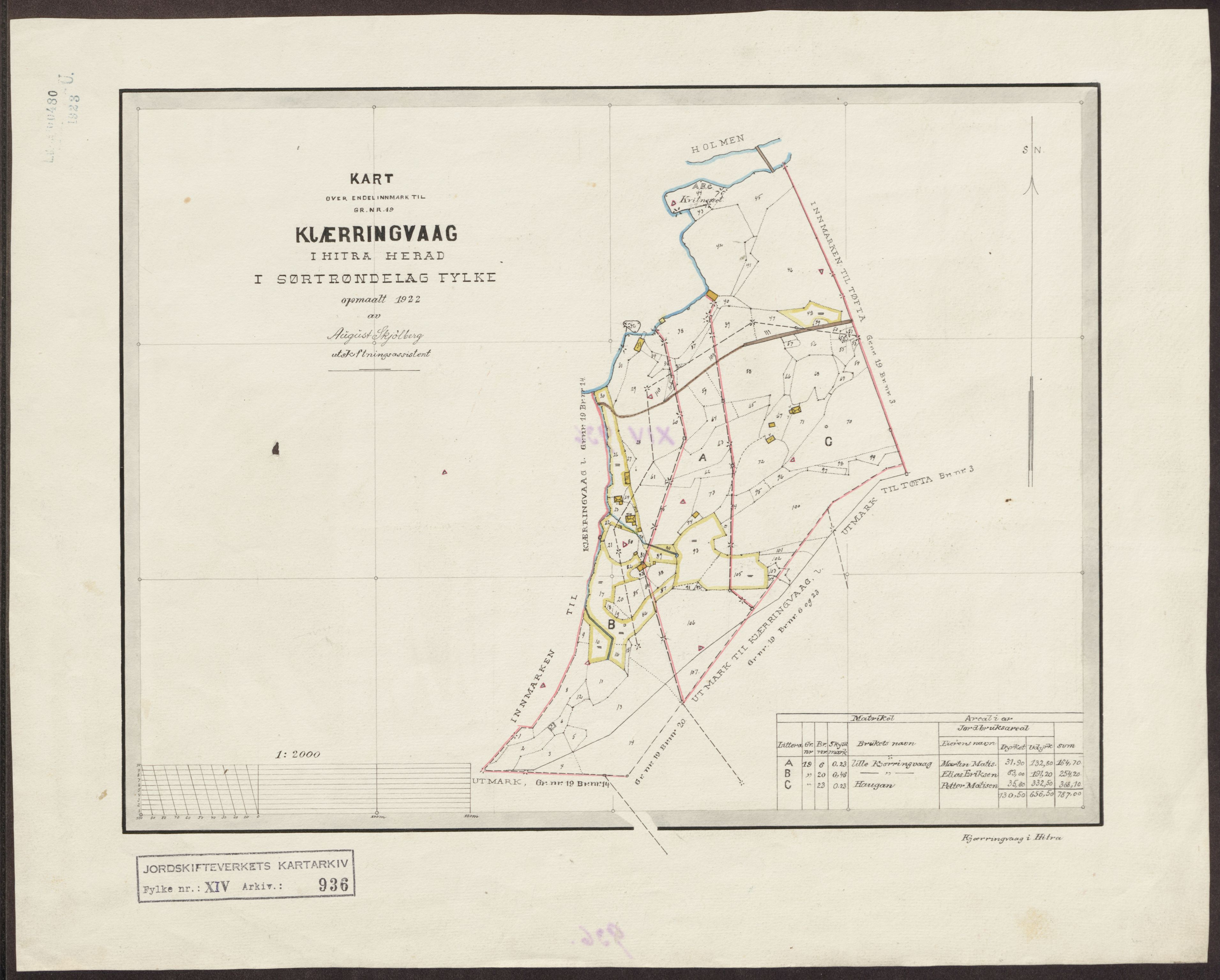 Jordskifteverkets kartarkiv, AV/RA-S-3929/T, 1859-1988, p. 1506