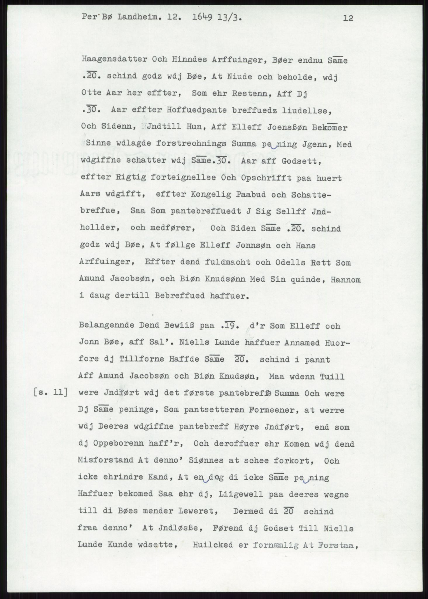 Samlinger til kildeutgivelse, Diplomavskriftsamlingen, RA/EA-4053/H/Ha, p. 3056