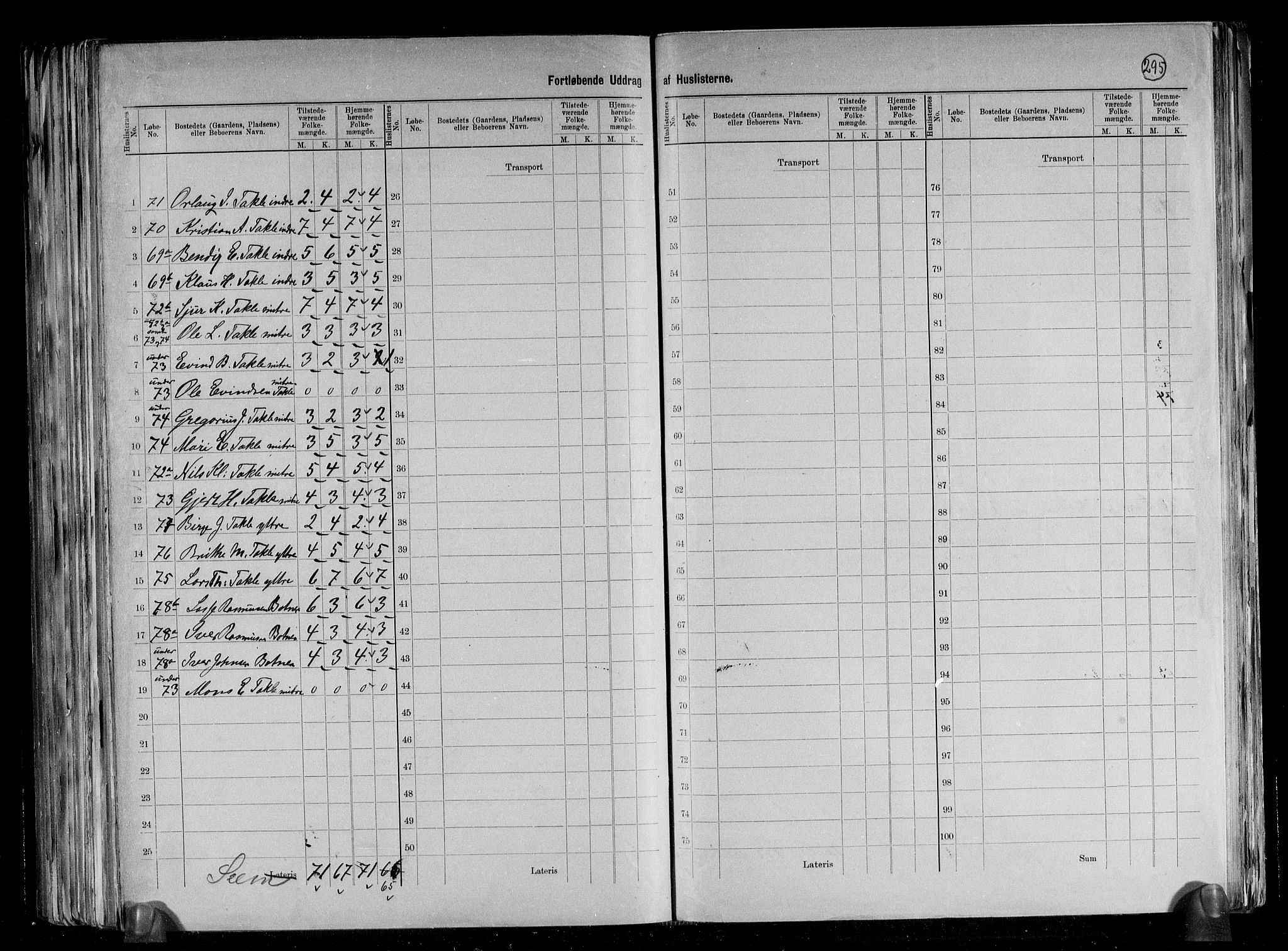 RA, 1891 census for 1415 Lavik og Brekke, 1891, p. 27