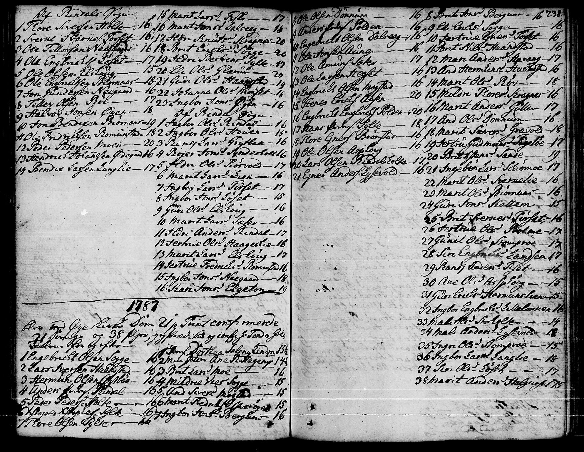 Ministerialprotokoller, klokkerbøker og fødselsregistre - Møre og Romsdal, AV/SAT-A-1454/595/L1039: Parish register (official) no. 595A01, 1750-1796, p. 238