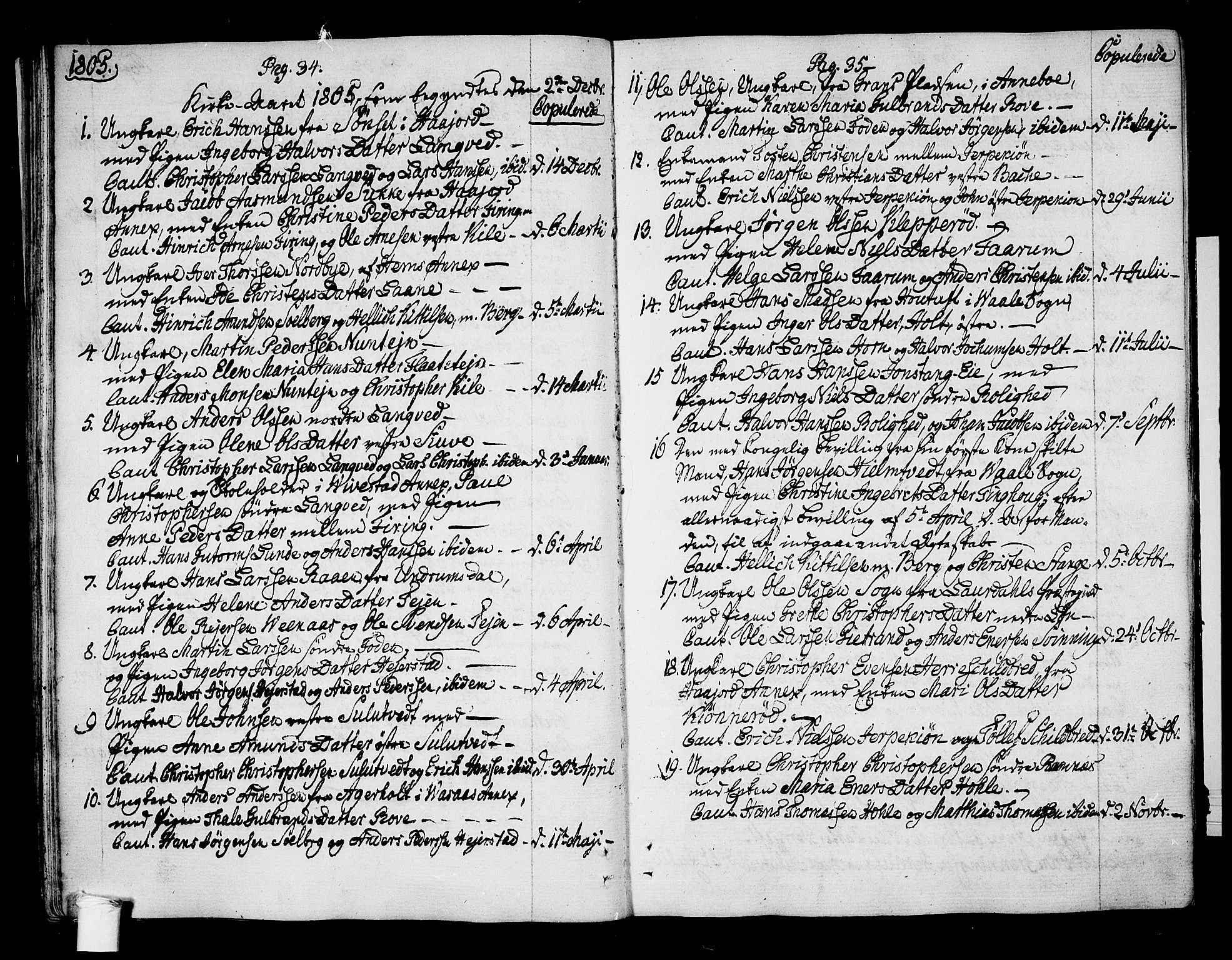 Ramnes kirkebøker, SAKO/A-314/F/Fa/L0003: Parish register (official) no. I 3, 1790-1813, p. 34-35