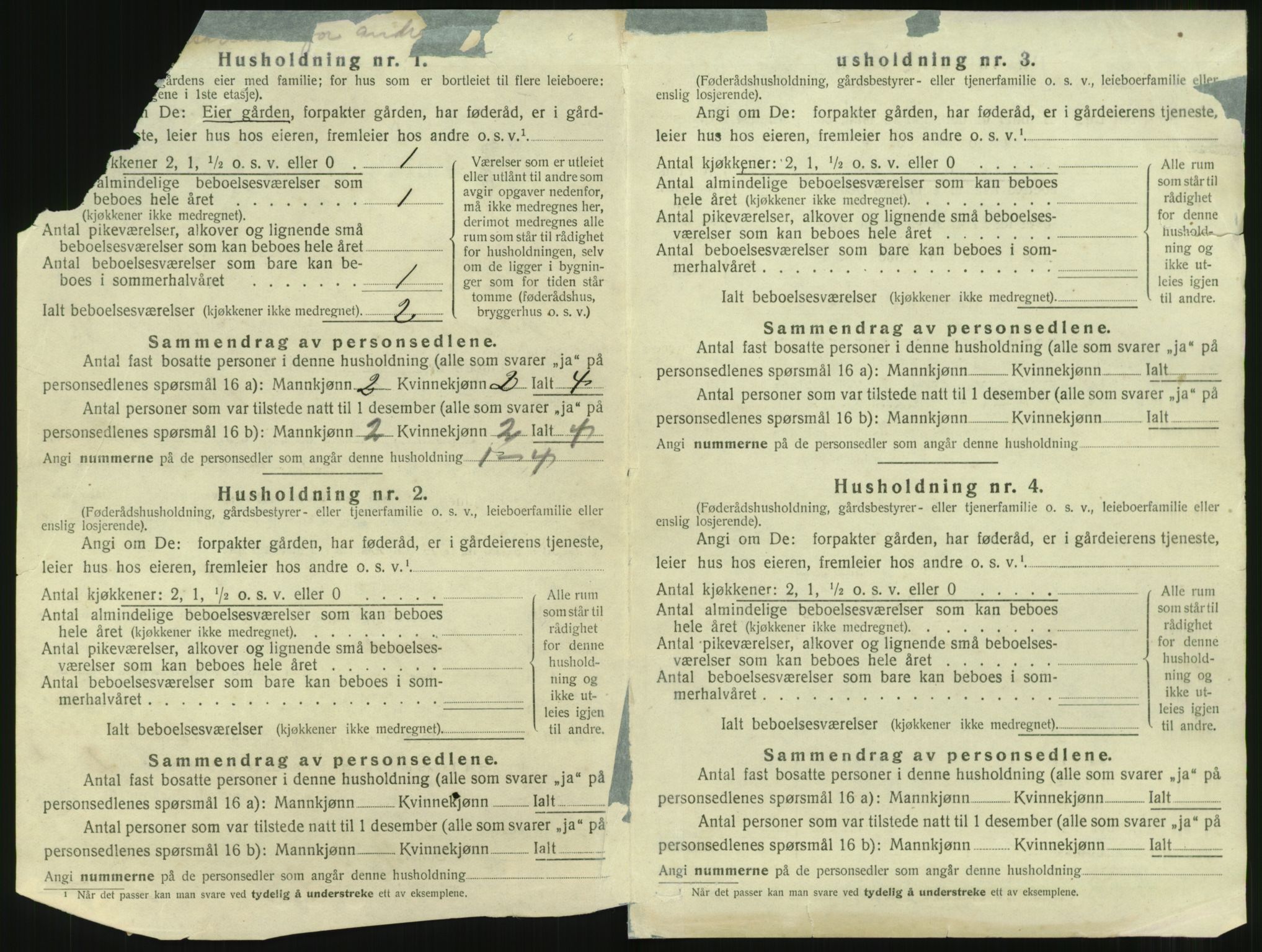 SAST, 1920 census for Skudenes, 1920, p. 41