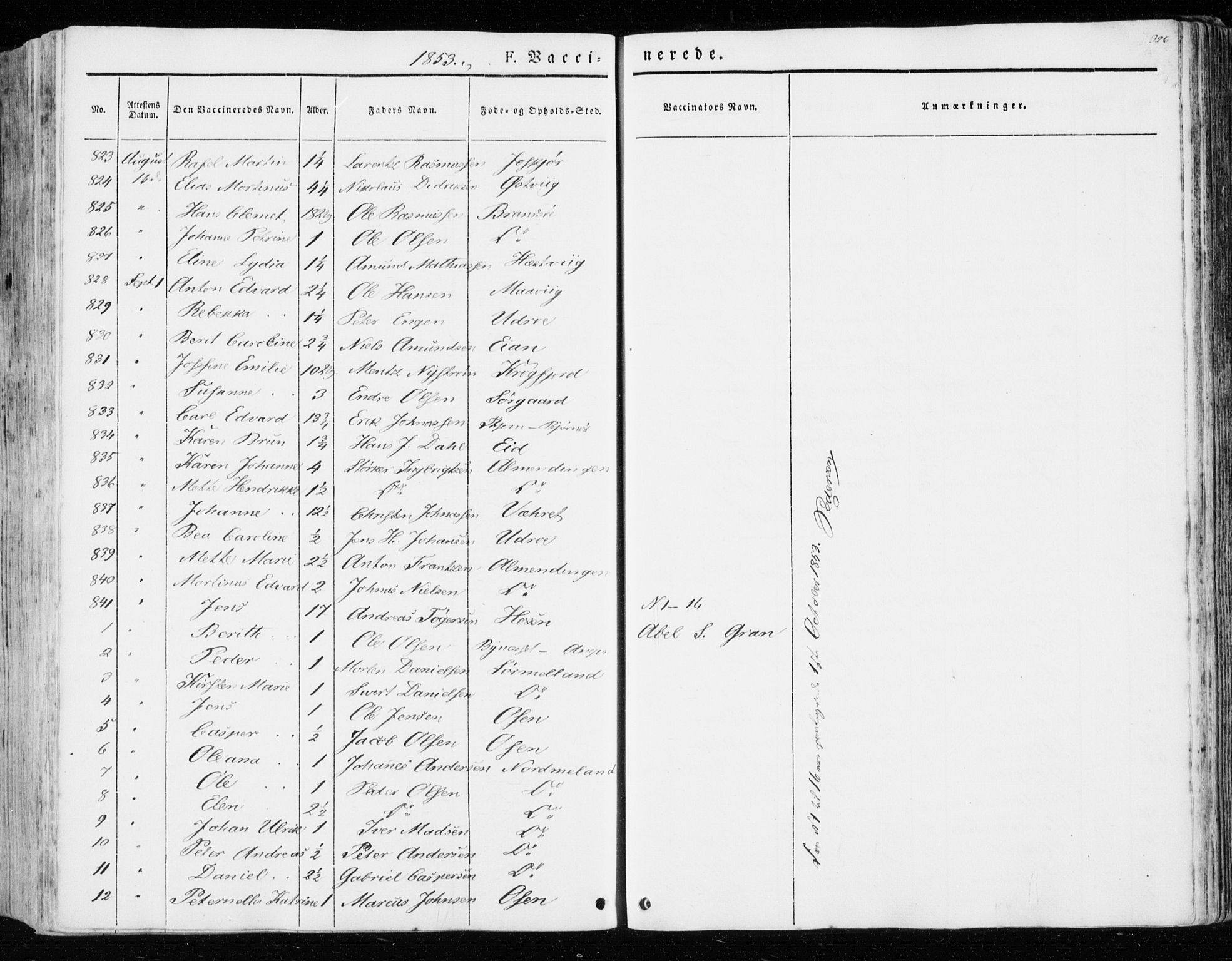 Ministerialprotokoller, klokkerbøker og fødselsregistre - Sør-Trøndelag, SAT/A-1456/657/L0704: Parish register (official) no. 657A05, 1846-1857, p. 326