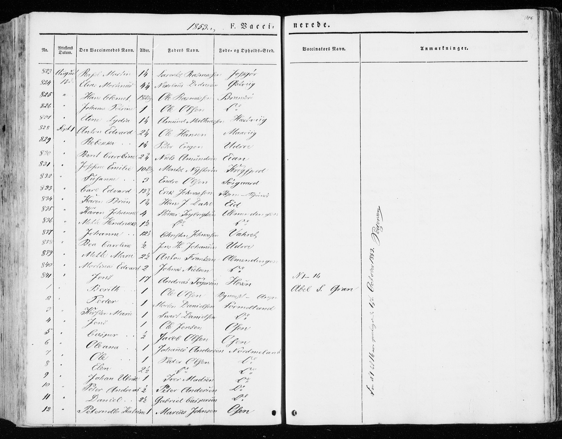 Ministerialprotokoller, klokkerbøker og fødselsregistre - Sør-Trøndelag, AV/SAT-A-1456/657/L0704: Parish register (official) no. 657A05, 1846-1857, p. 326