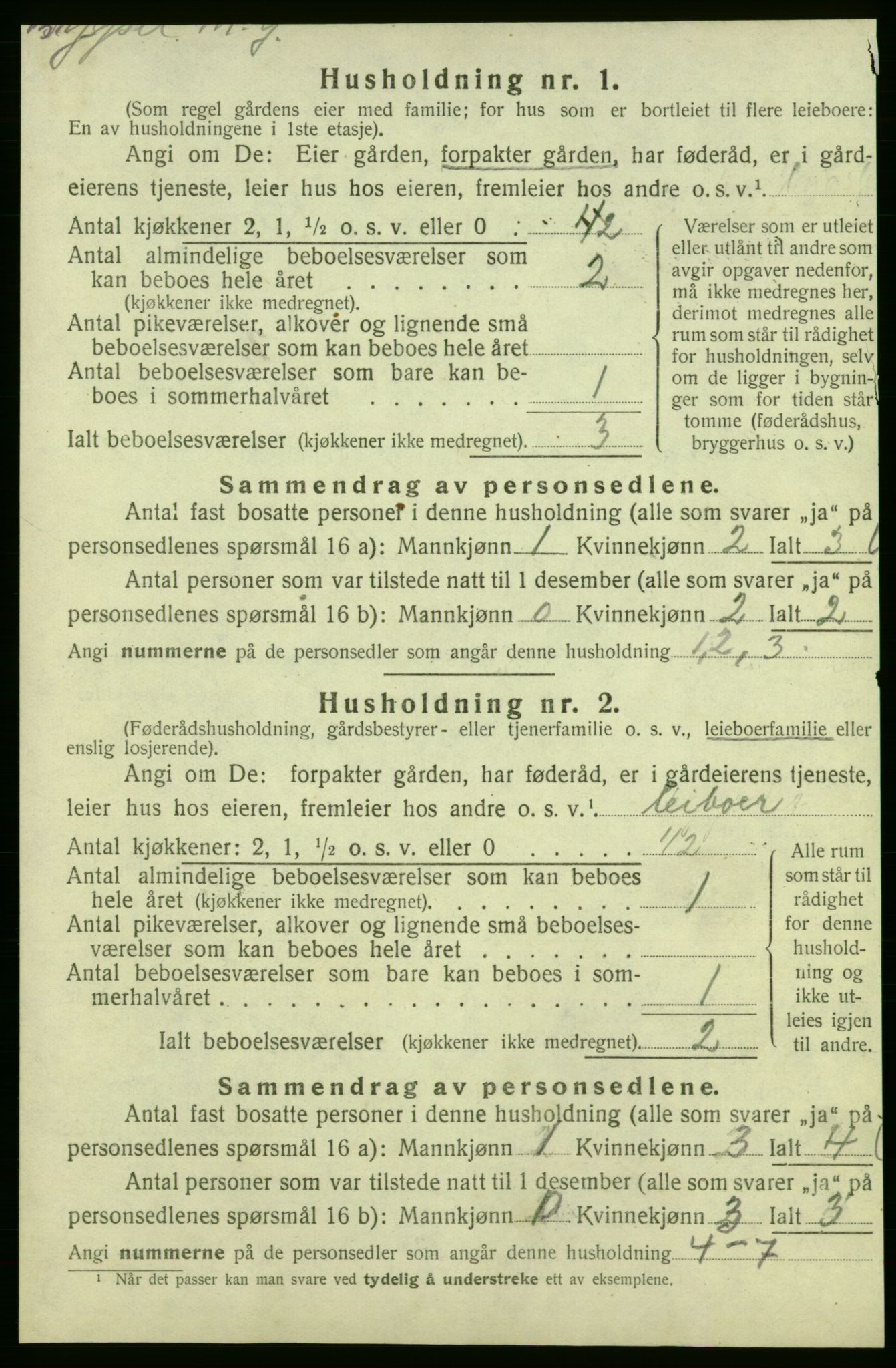 SAB, 1920 census for Varaldsøy, 1920, p. 66