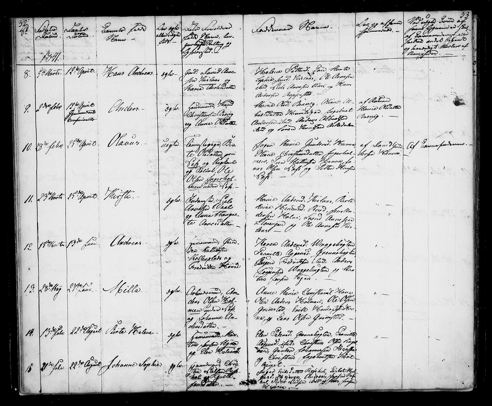 Borge prestekontor Kirkebøker, AV/SAO-A-10903/F/Fb/L0001: Parish register (official) no. II 1, 1836-1852, p. 32-33