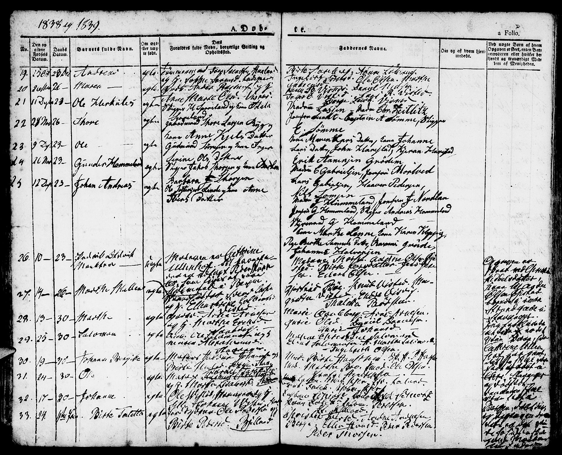 Domkirken sokneprestkontor, AV/SAST-A-101812/001/30/30BA/L0011: Parish register (official) no. A 11, 1832-1856