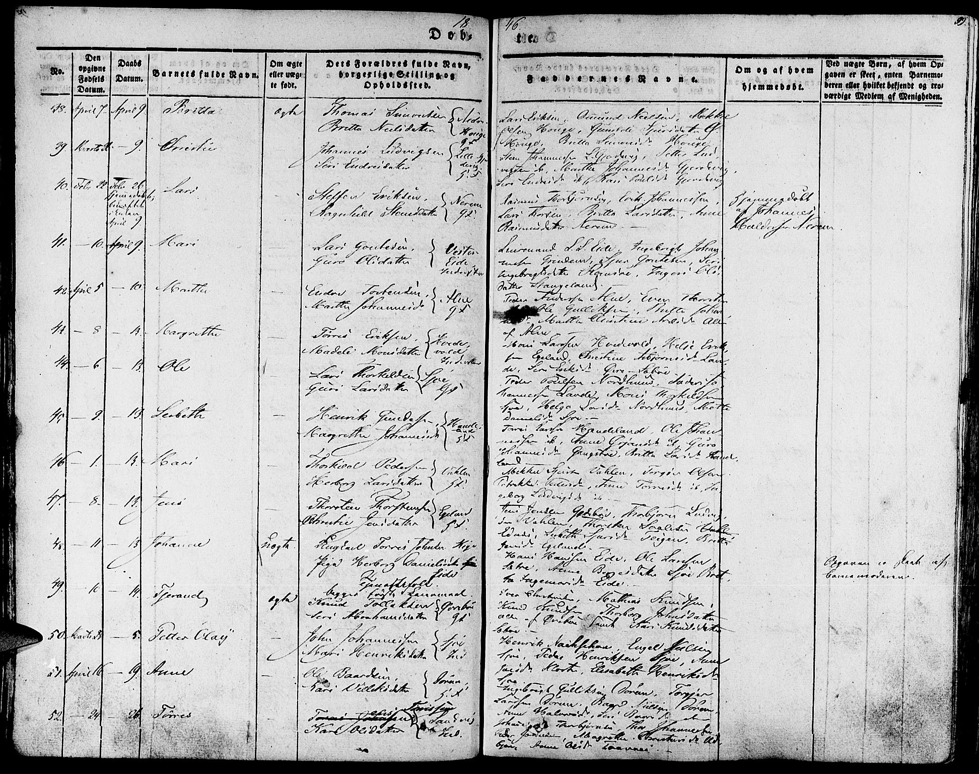 Fjelberg sokneprestembete, SAB/A-75201/H/Haa: Parish register (official) no. A 6, 1835-1851, p. 99